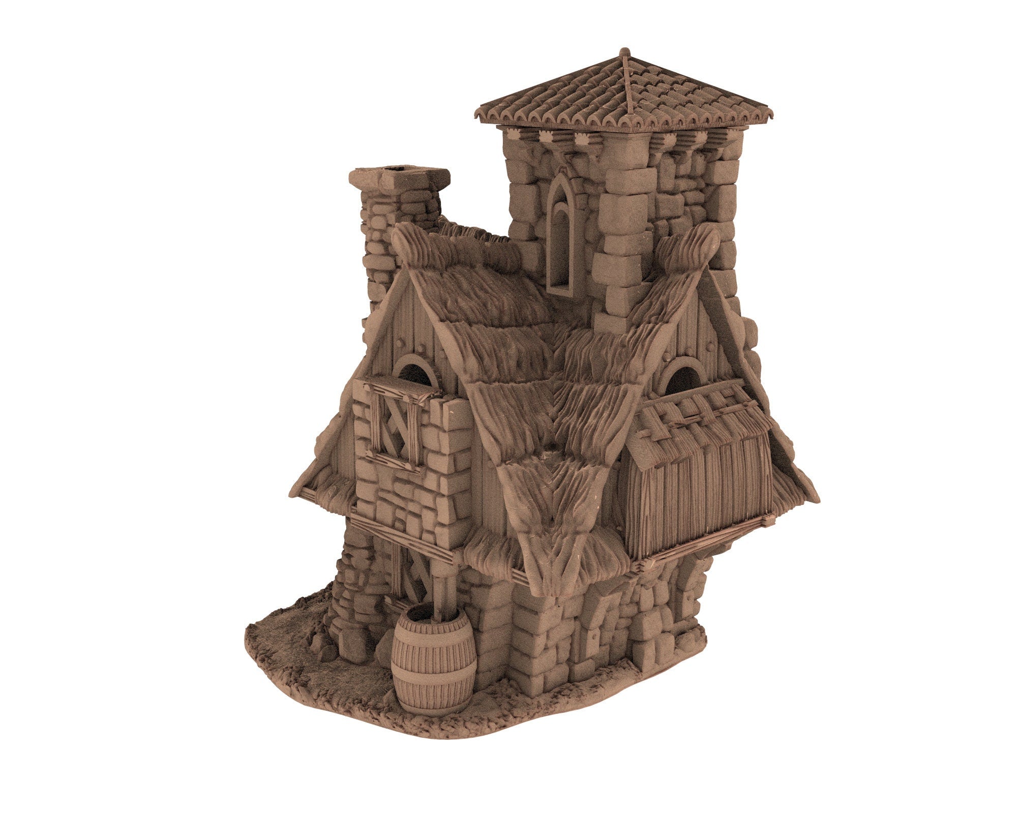 Medieval Town scenery building - Flying Gazebo - PLA for Oldworld, Dungeon & Dragons, Frostgrave, Fantasy battle skirmish wargame