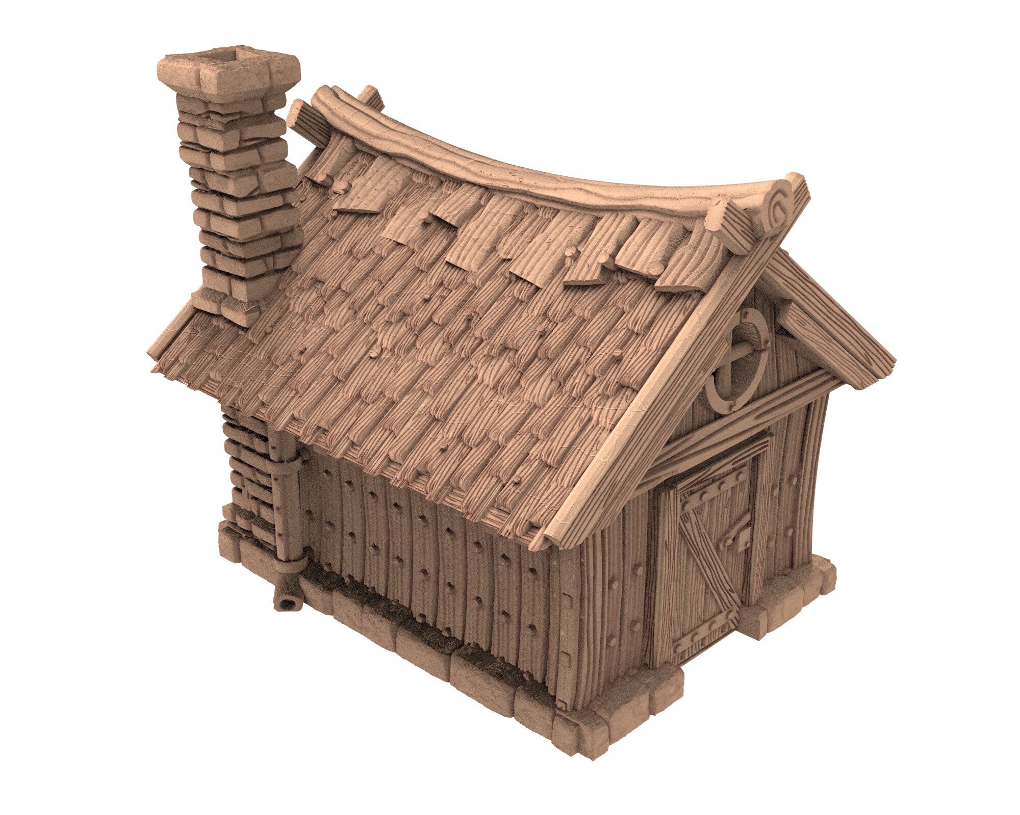 Medieval Town scenery building - The Green Dragon - PLA for Oldworld, Dungeon & Dragons, Frostgrave, Fantasy battle skirmish wargame