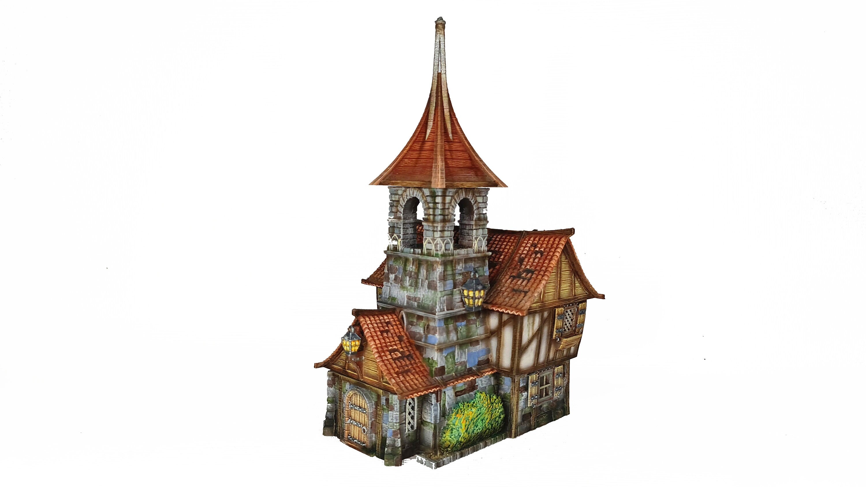 Medieval Town scenery building - Raspberry Dale - PLA for Oldworld, Dungeon & Dragons, Frostgrave, Fantasy battle skirmish wargame