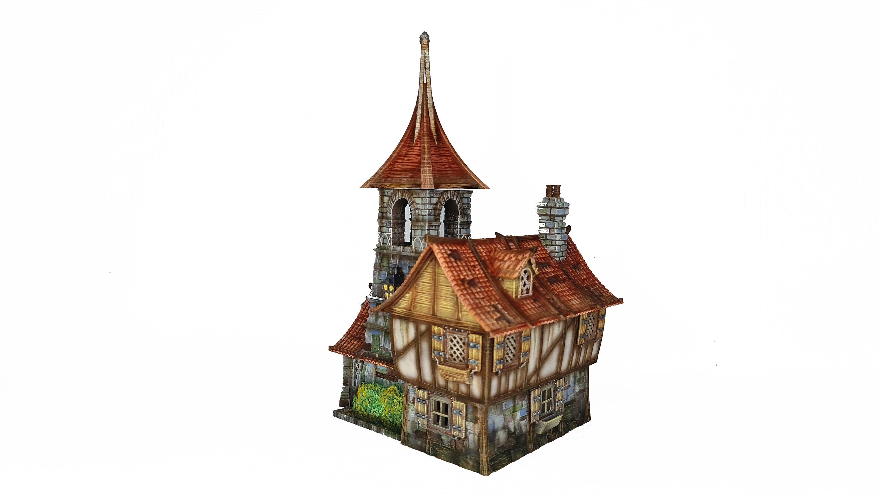 Medieval Town scenery building - Raspberry Dale - PLA for Oldworld, Dungeon & Dragons, Frostgrave, Fantasy battle skirmish wargame