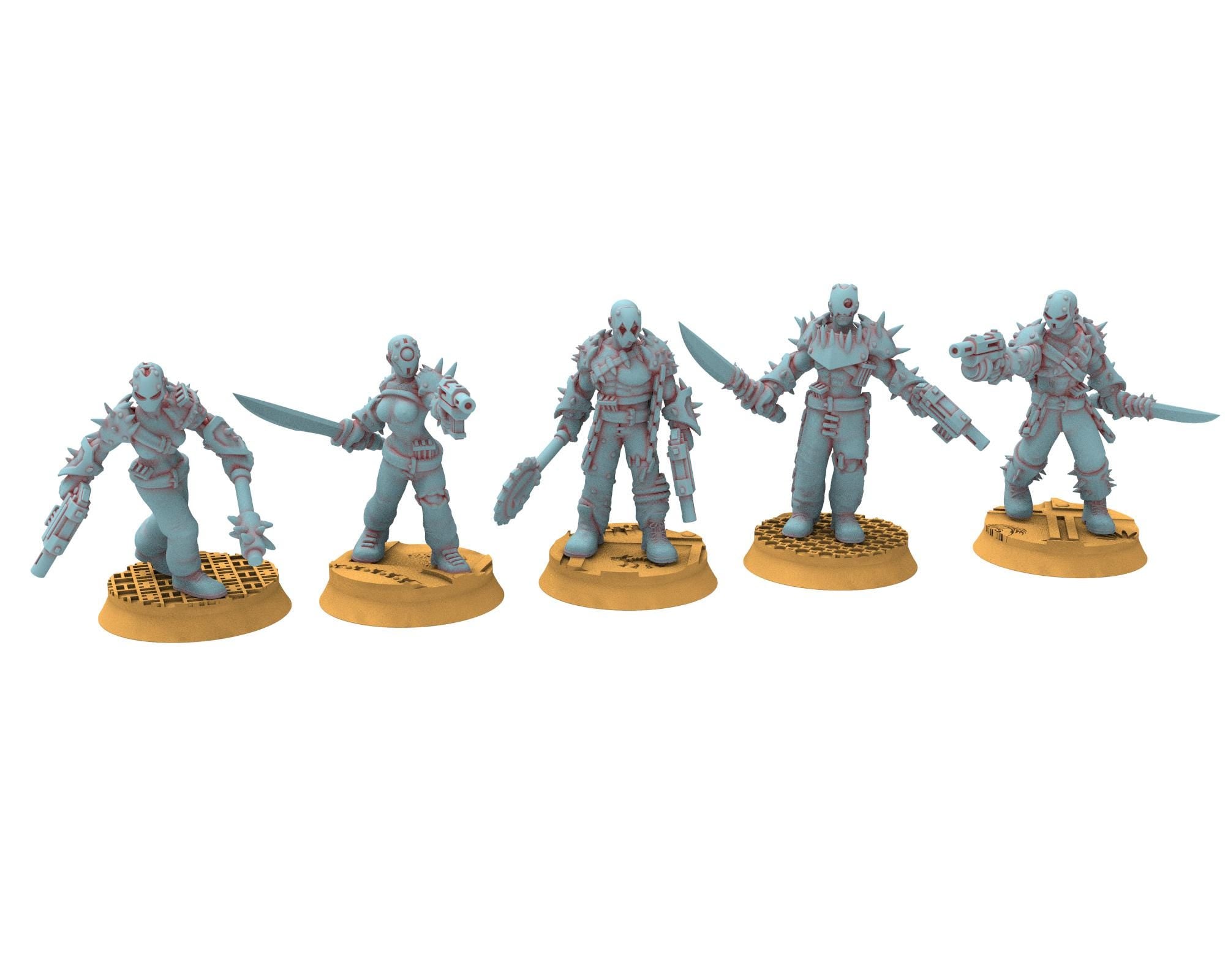 Followers of Change - 28mm Twisted Cultists of Chaos god - Support Canon auto - OPR Tabletop wargame Resin 3D printed proxy, Edge Miniatures