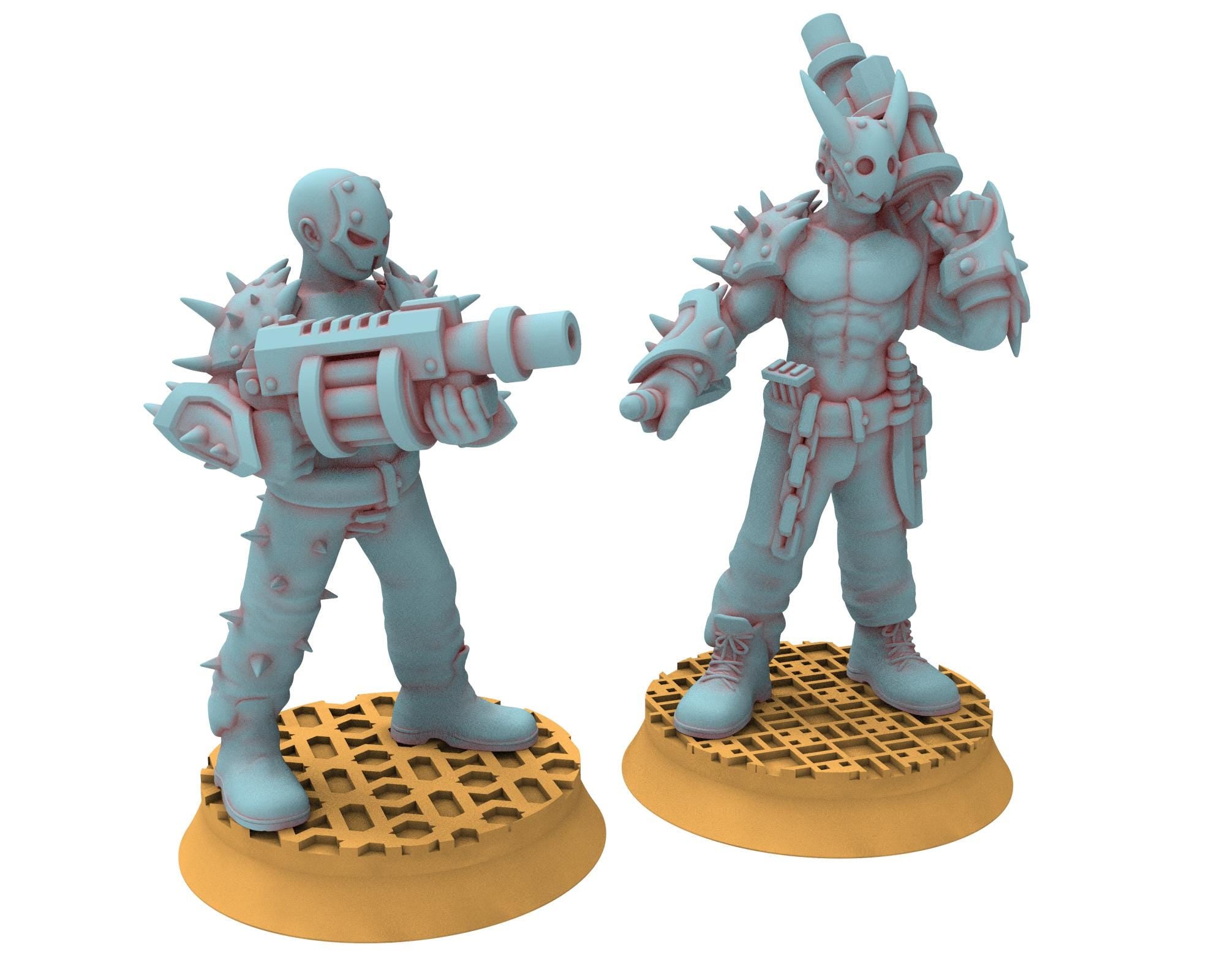 Followers of Change - 28mm Twisted Cultists of Chaos god - Melee infantry - OPR Tabletop wargame Resin 3D printed proxy, Edge Miniatures