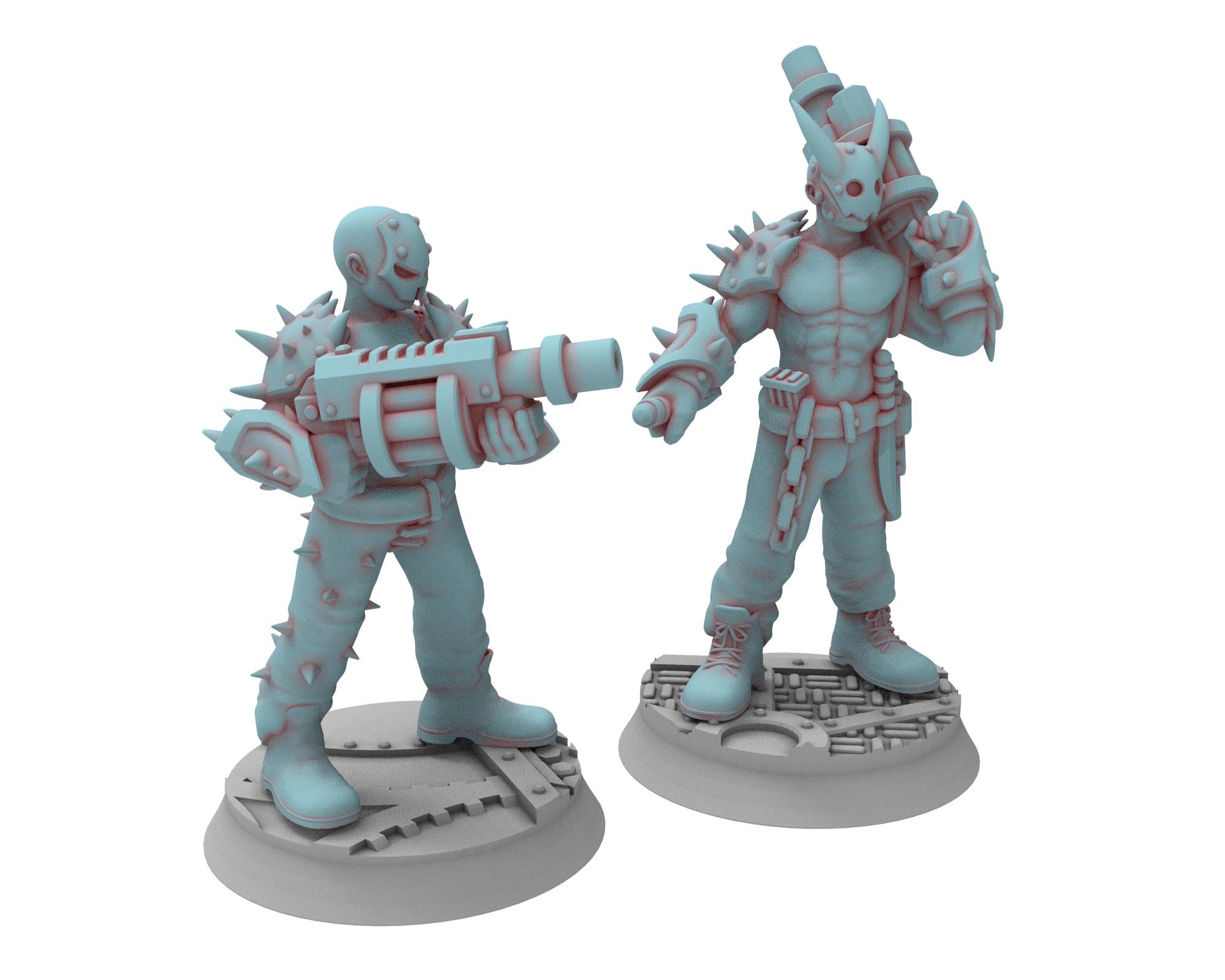 Followers of Change - 32mm Twisted Cultists of Chaos god - Support Canon auto - OPR Tabletop wargame Resin 3D printed proxy, Edge Miniatures