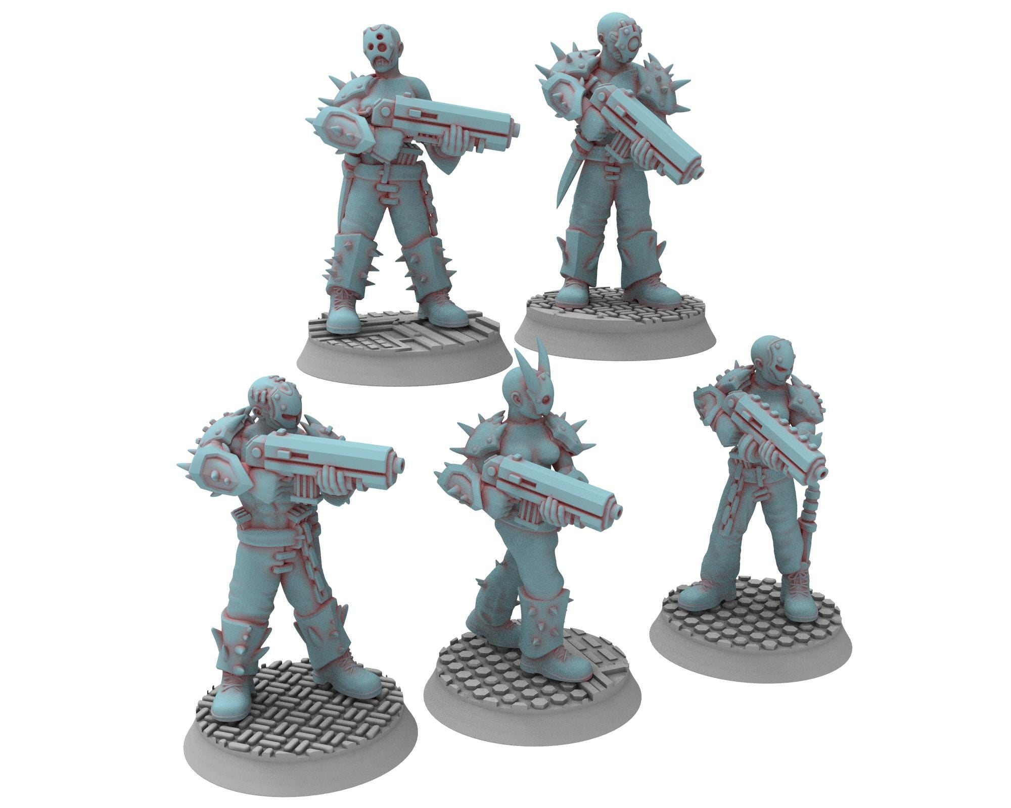 Followers of Change - 32mm Twisted Cultists of Chaos god - Full infantry unit - OPR Tabletop wargame Resin 3D printed proxy, Edge Miniatures