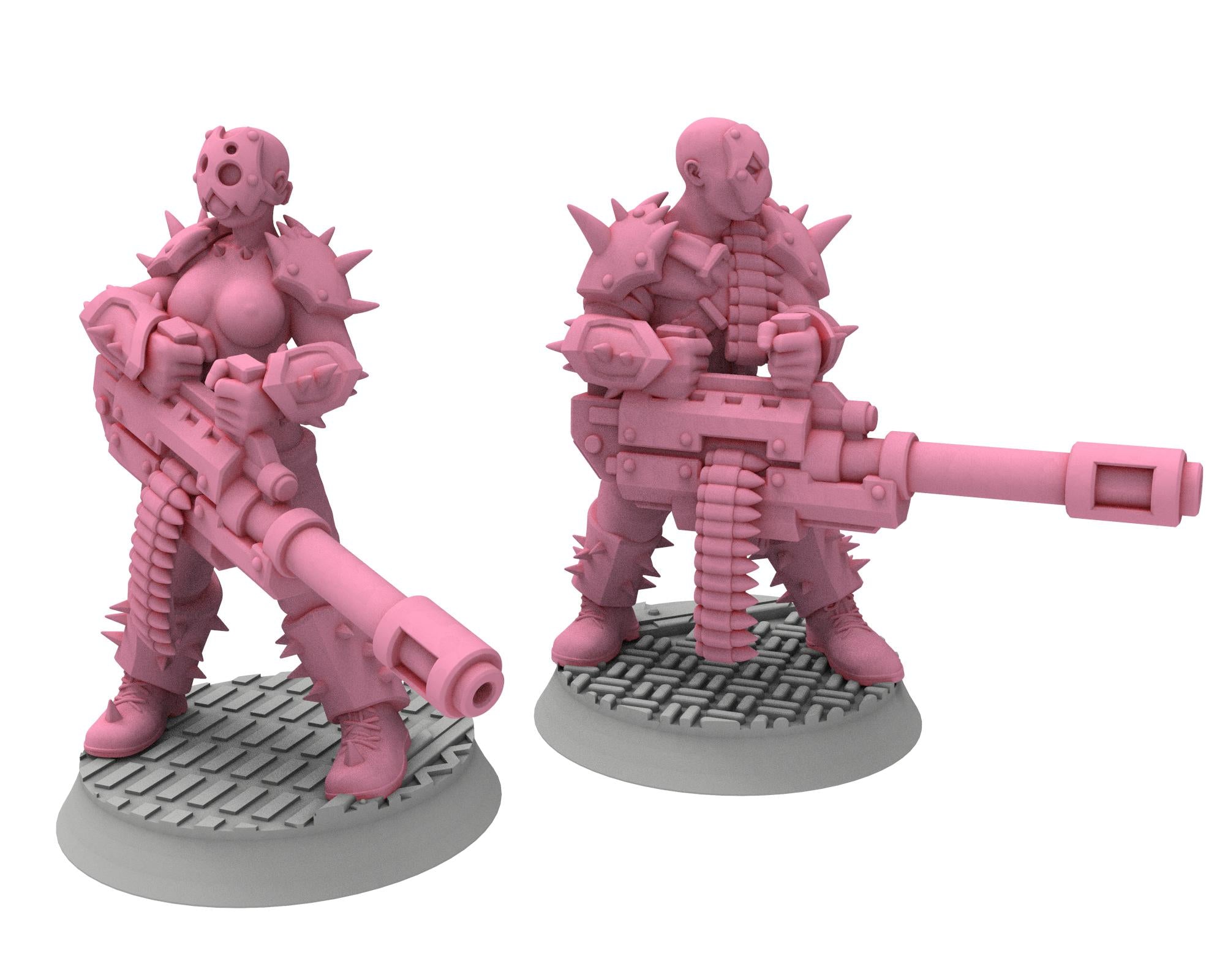 Daemons of lust - 32mm Sadistic Cultists of Chaos god - Support Canon auto - OPR Tabletop wargame Resin 3D printed proxy, Edge Miniatures