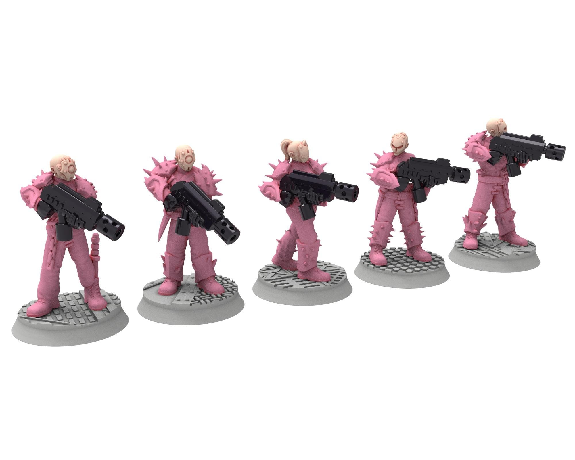 Daemons of lust - 28mm Sadistic Cultists of Chaos god - Melee infantry - OPR Tabletop wargame Resin 3D printed proxy, Edge Miniatures