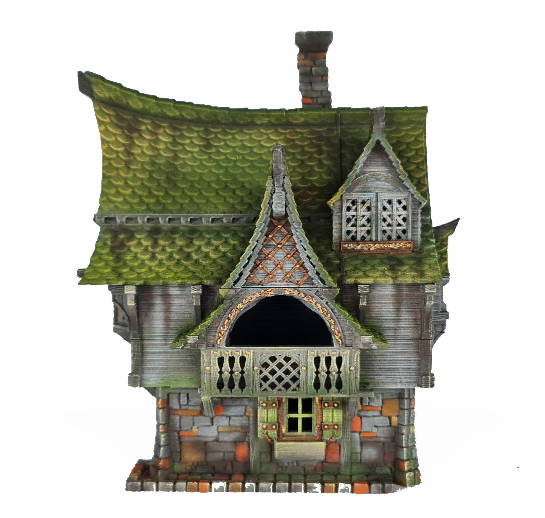 Medieval Town scenery building - Cabaggetop Manor - PLA for Oldworld, Dungeon & Dragons, Frostgrave, Fantasy battle skirmish wargame