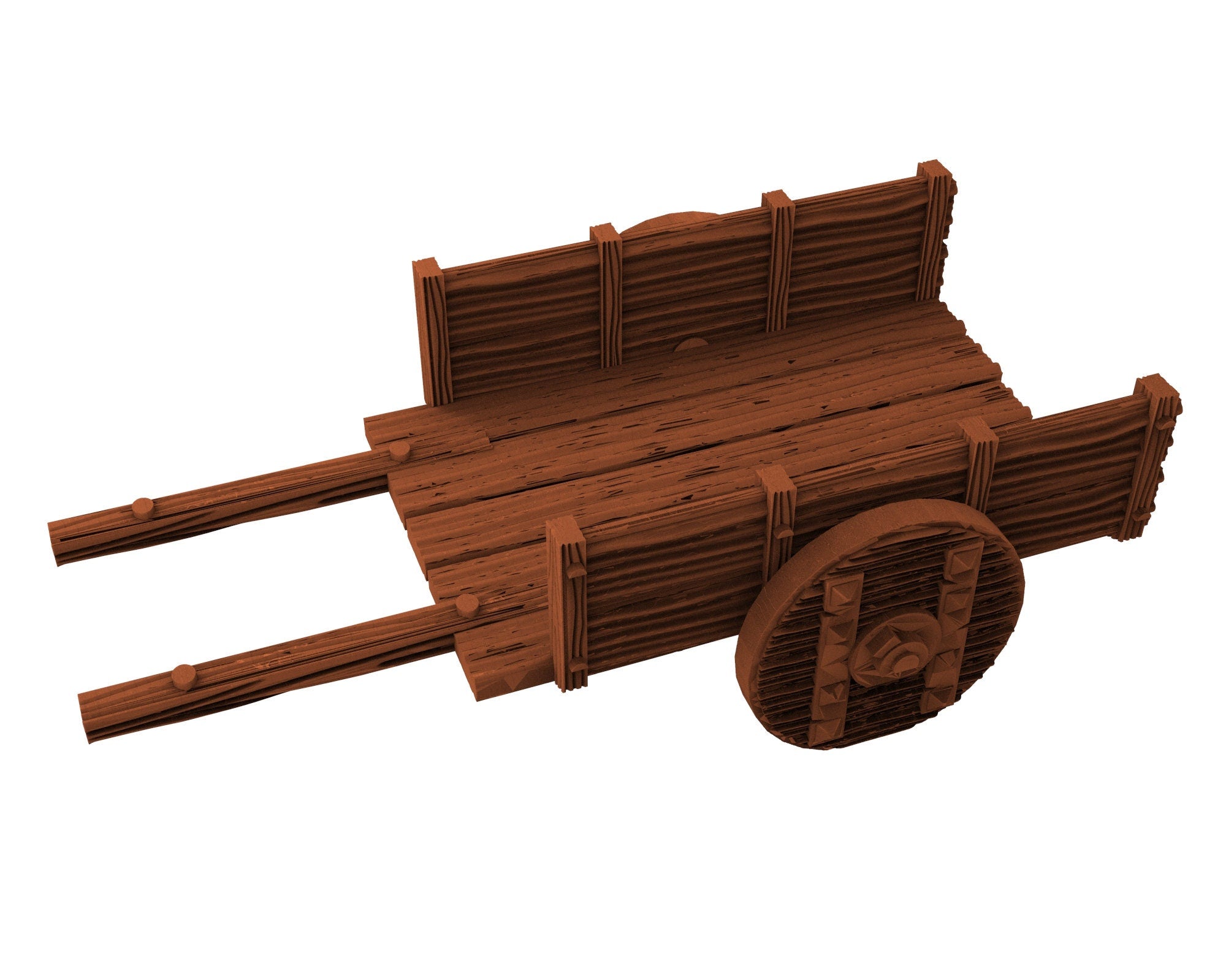 Medieval Town scenery building - x2 Carts - PLA for Oldworld, Dungeon & Dragons, Frostgrave, Fantasy battle skirmish wargame