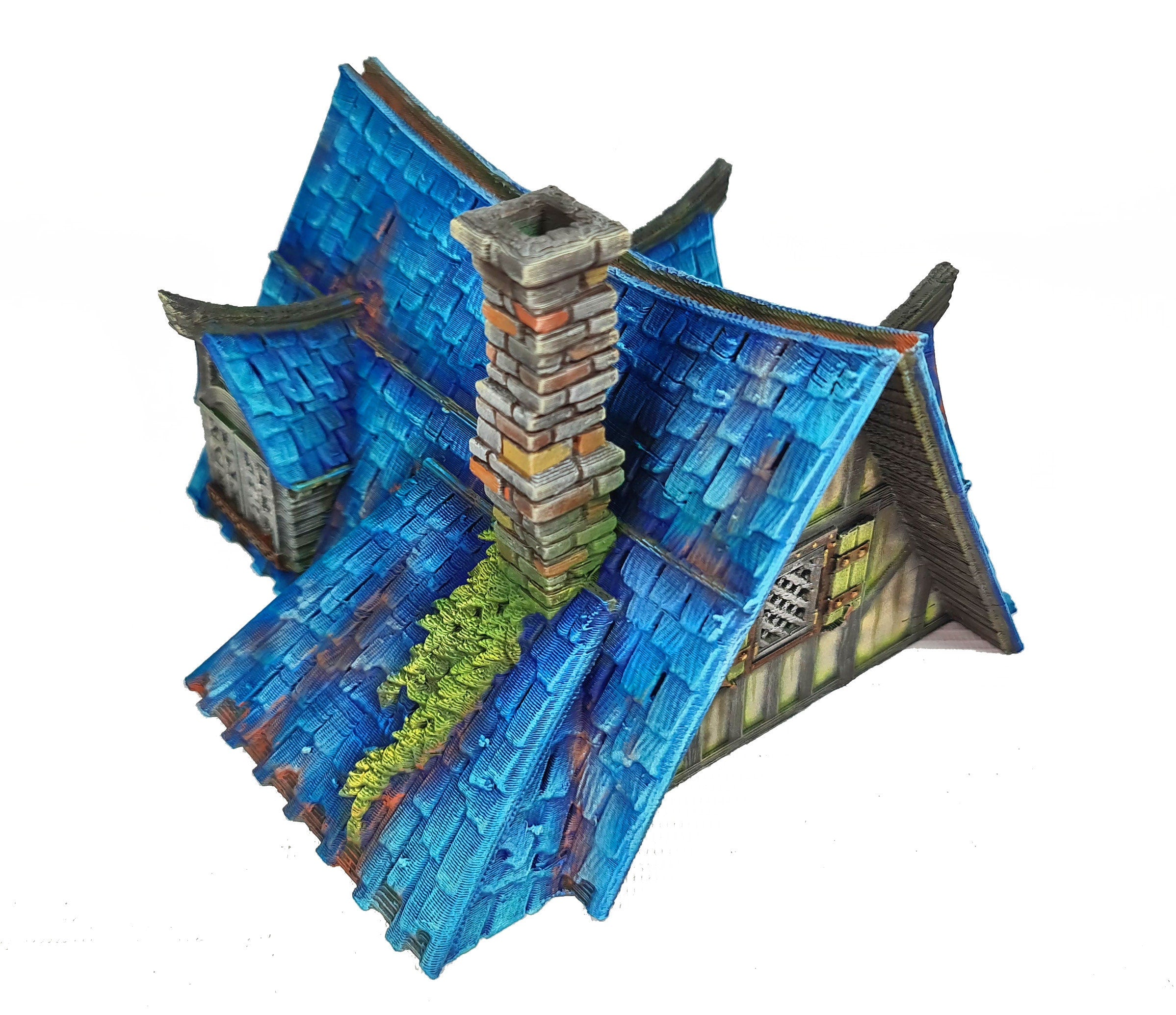 Medieval Town scenery building - The Cobalt Dragon - PLA for Oldworld, Dungeon & Dragons, Frostgrave, Fantasy battle, skirmish wargame