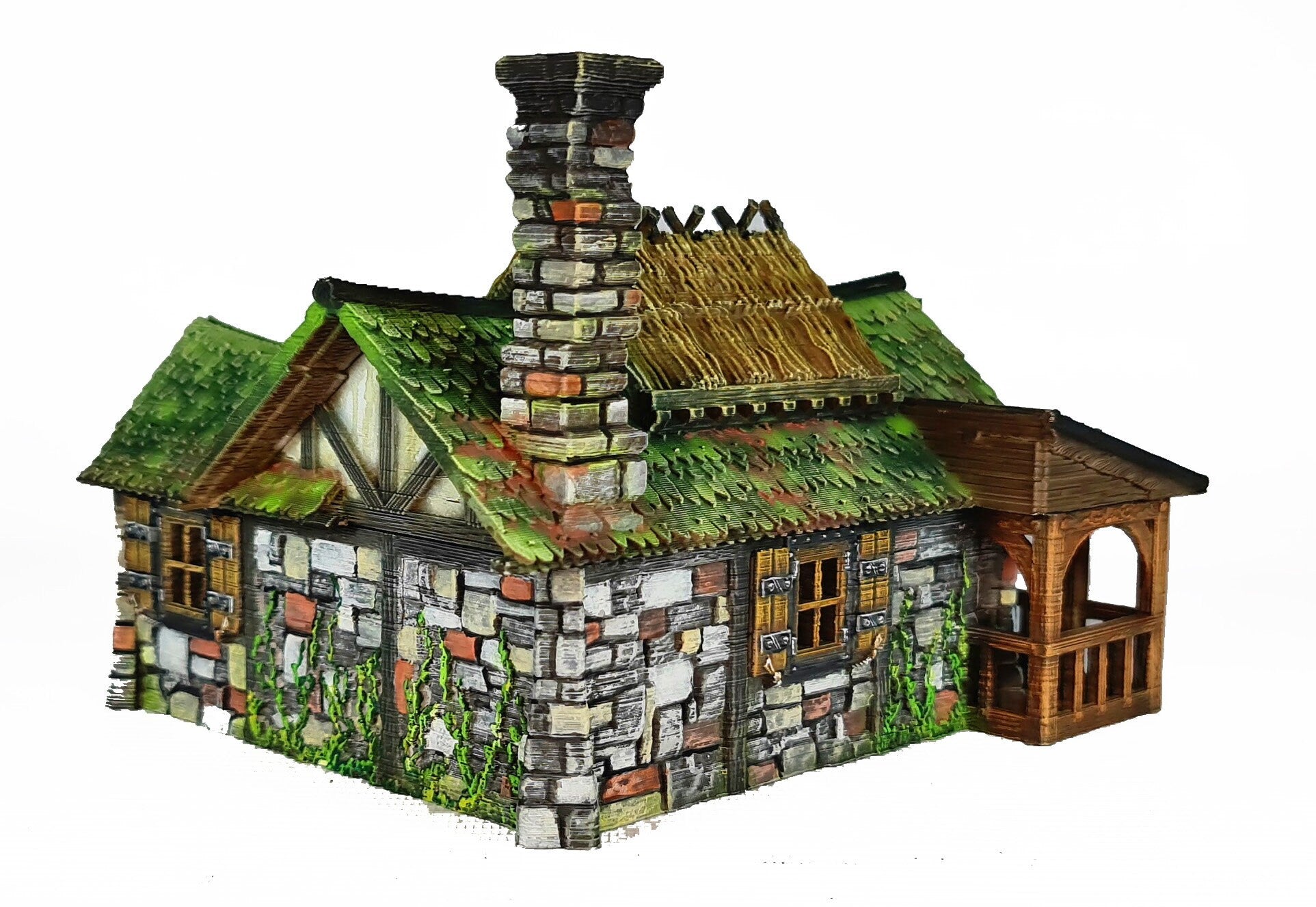 Medieval Town scenery building - Autumn Fall - PLA for Oldworld, Dungeon & Dragons, Frostgrave, Fantasy battle, skirmish wargame