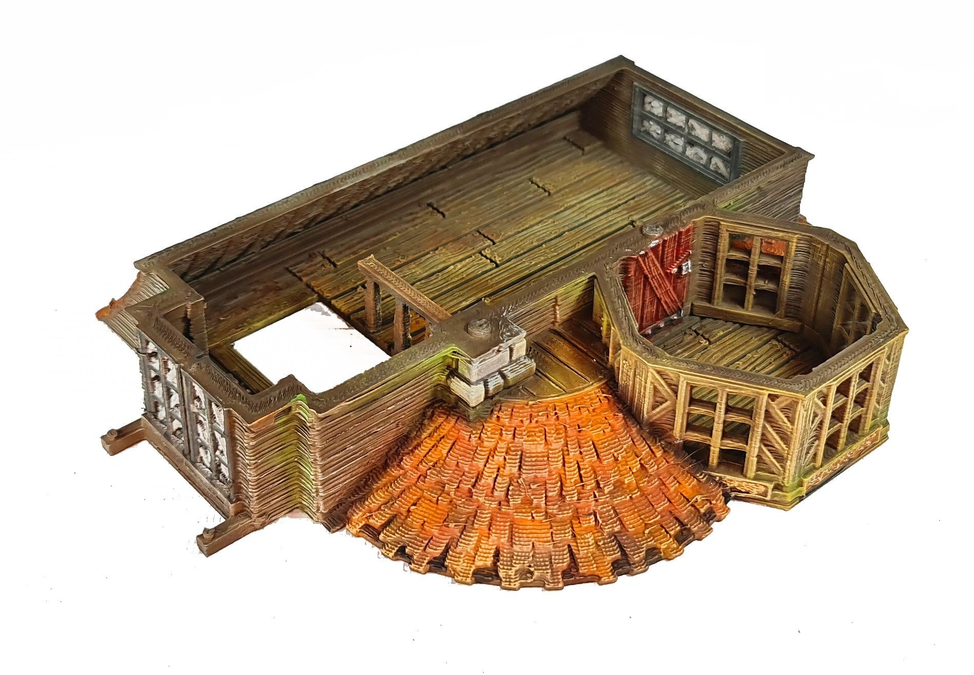 Medieval Town scenery building - Grimmsdale Manor - PLA for Oldworld, Dungeon & Dragons, Frostgrave, Fantasy battle, skirmish wargame