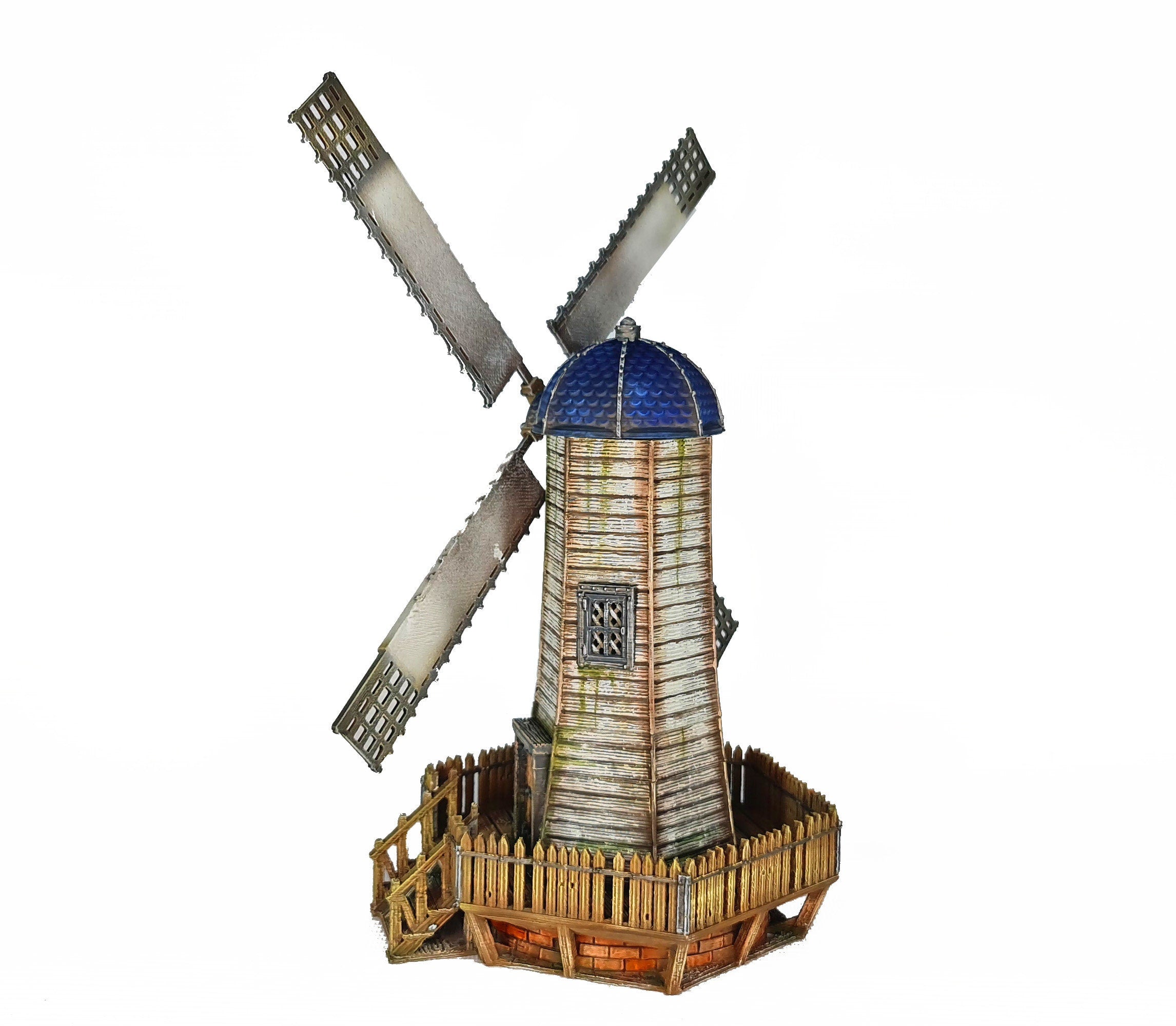 Medieval Town scenery building - Windmill - PLA for Oldworld, Dungeon & Dragons, Frostgrave, Fantasy battle, skirmish wargame