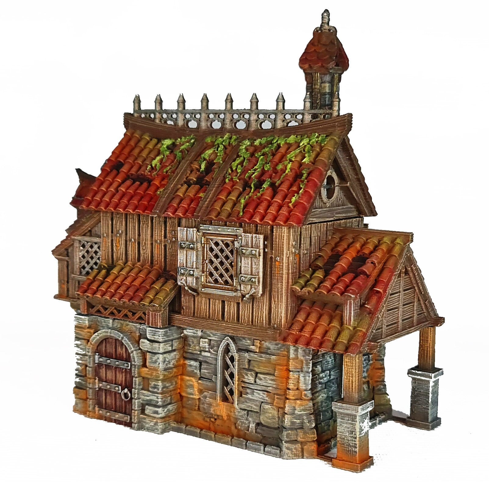 Medieval Town scenery building - Dunsworth House - PLA for Oldworld, Dungeon & Dragons, Frostgrave, Fantasy battle, skirmish wargame