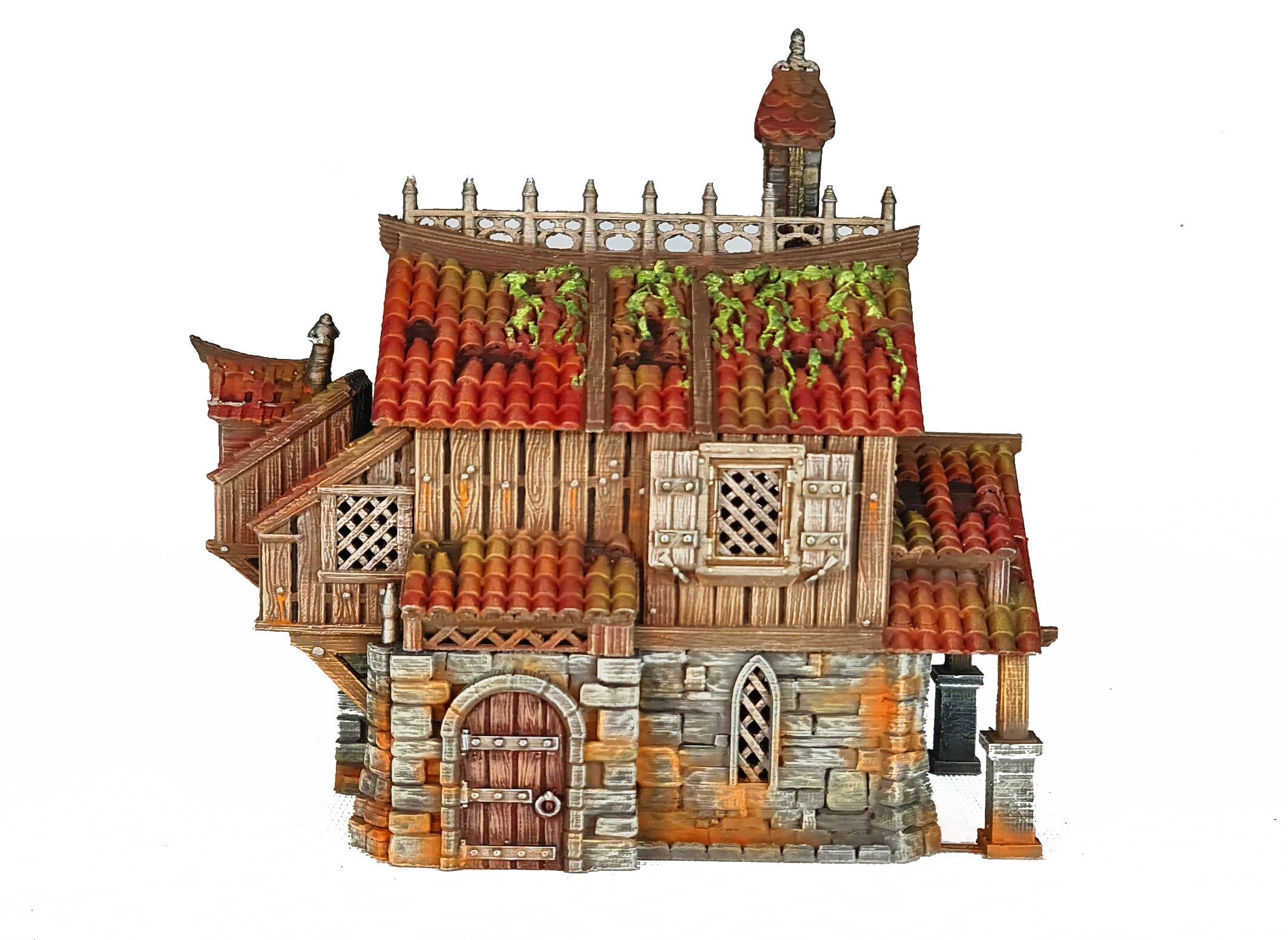 Medieval Town scenery building - Dunsworth House - PLA for Oldworld, Dungeon & Dragons, Frostgrave, Fantasy battle, skirmish wargame