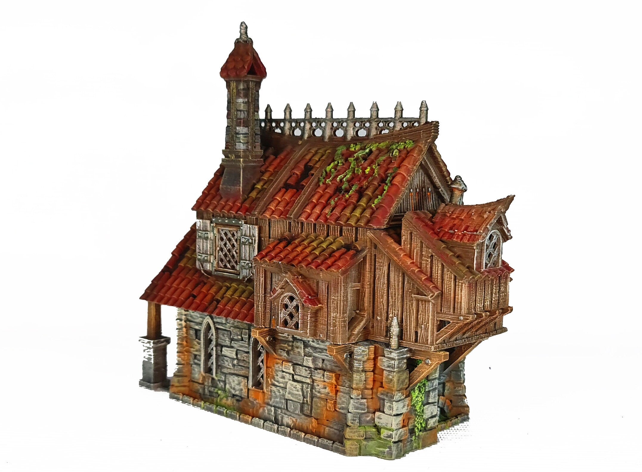 Medieval Town scenery building - Dunsworth House - PLA for Oldworld, Dungeon & Dragons, Frostgrave, Fantasy battle, skirmish wargame