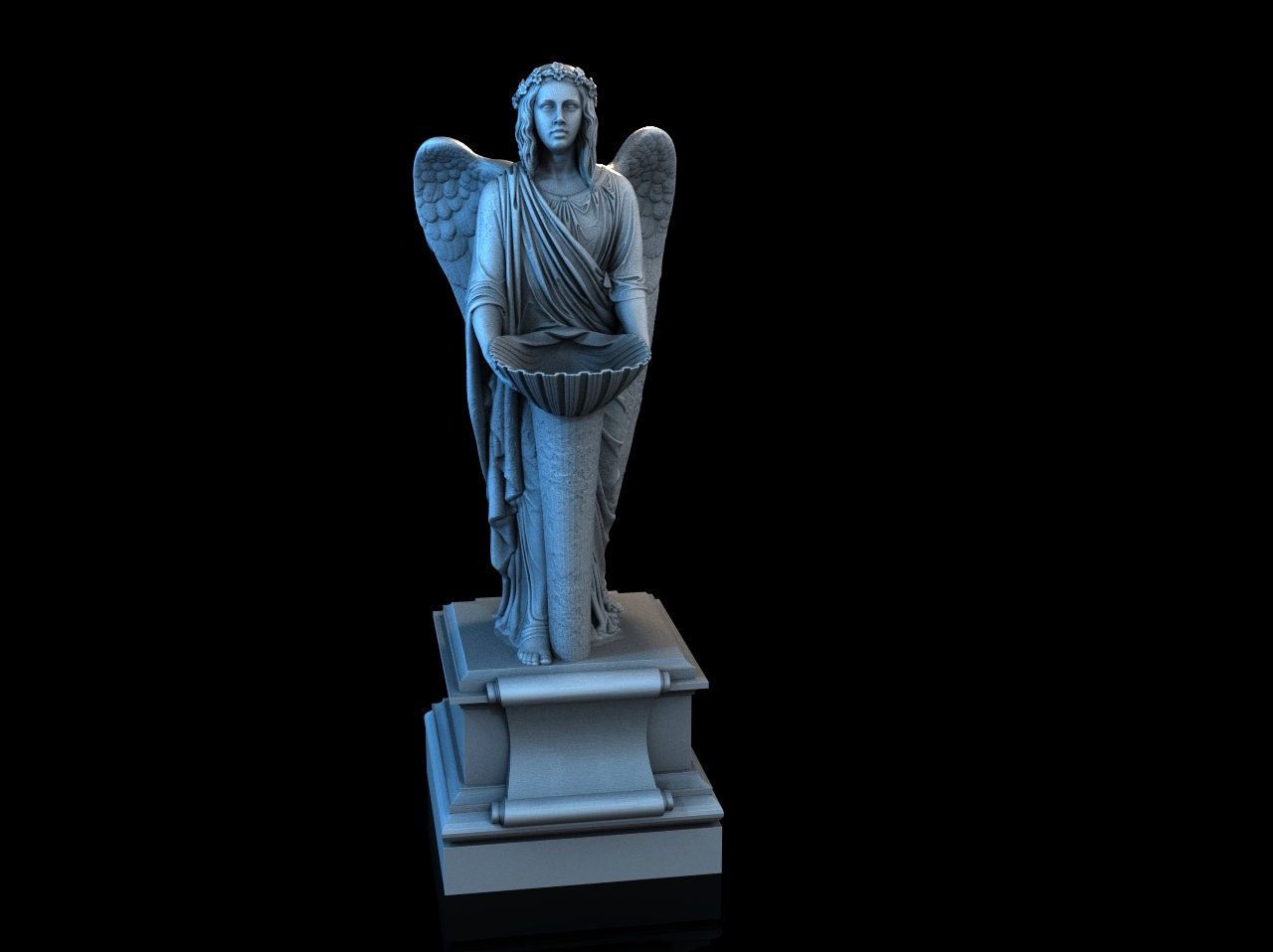 Medieval Town scenery building - The Offering Statue - PLA for Oldworld, Dungeon & Dragons, Frostgrave, Fantasy battle, skirmish wargame