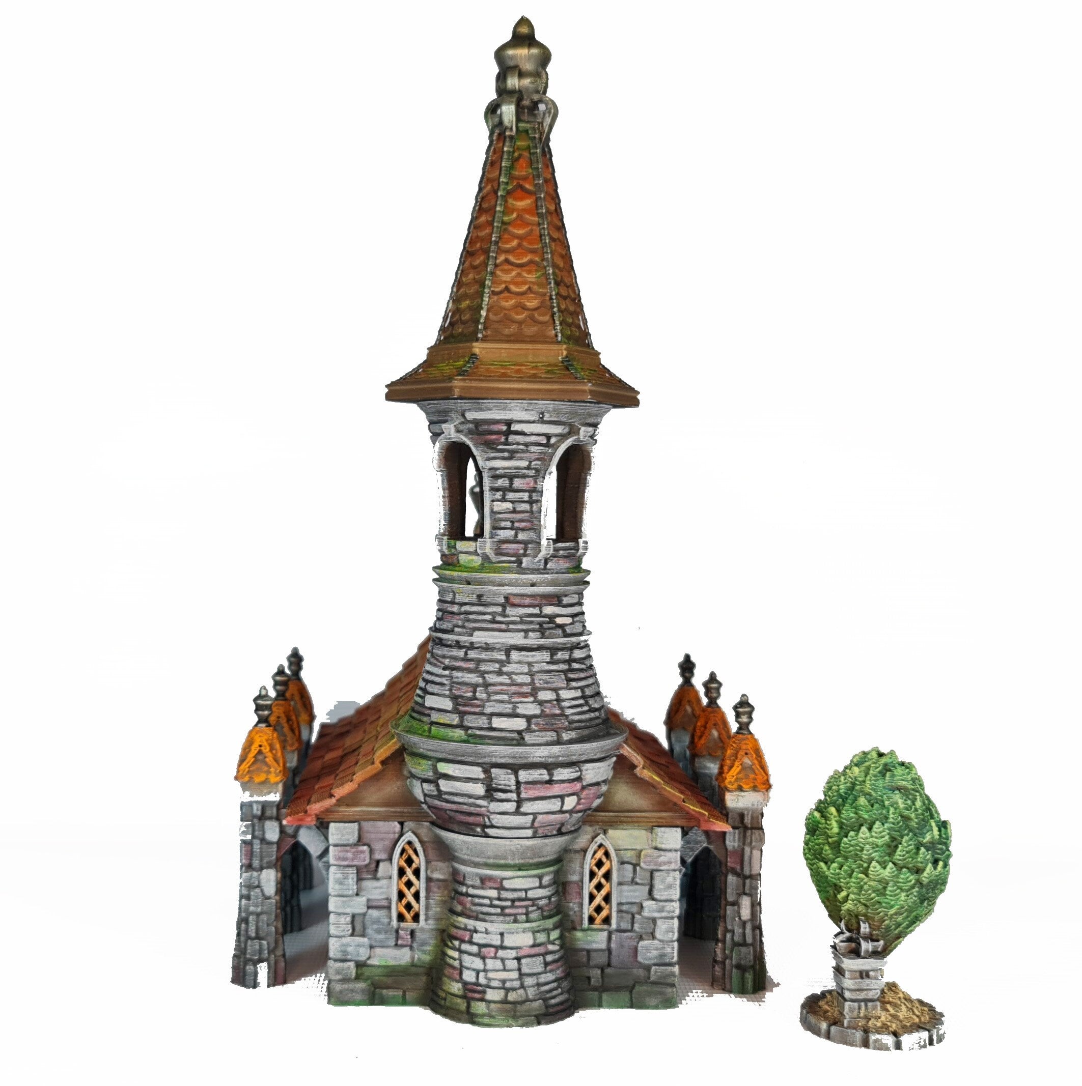 Medieval Town scenery building - Saggy Bottom Chapel - PLA for Oldworld, Dungeon & Dragons, Frostgrave, Fantasy battle, skirmish wargame