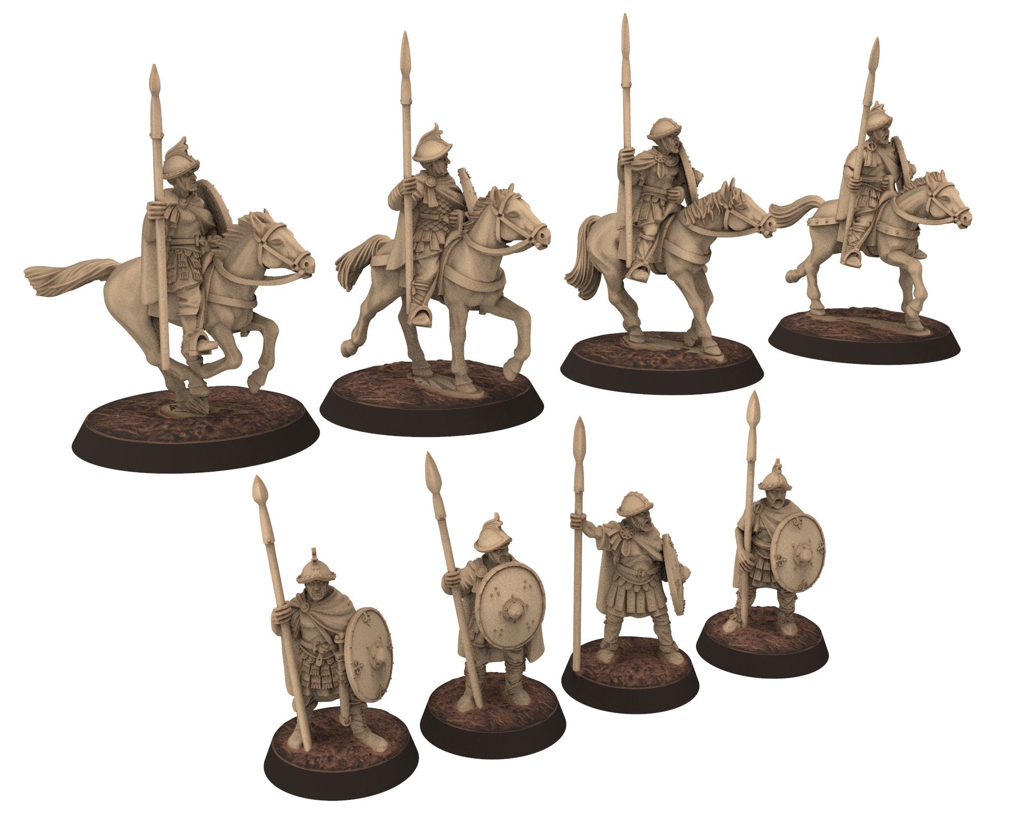 Dark Ages - Carolingian Hearthguard Elite Warriors Frank Empire, Alt Miniatures 28mm, Wargame Historical Saga... Medbury miniature