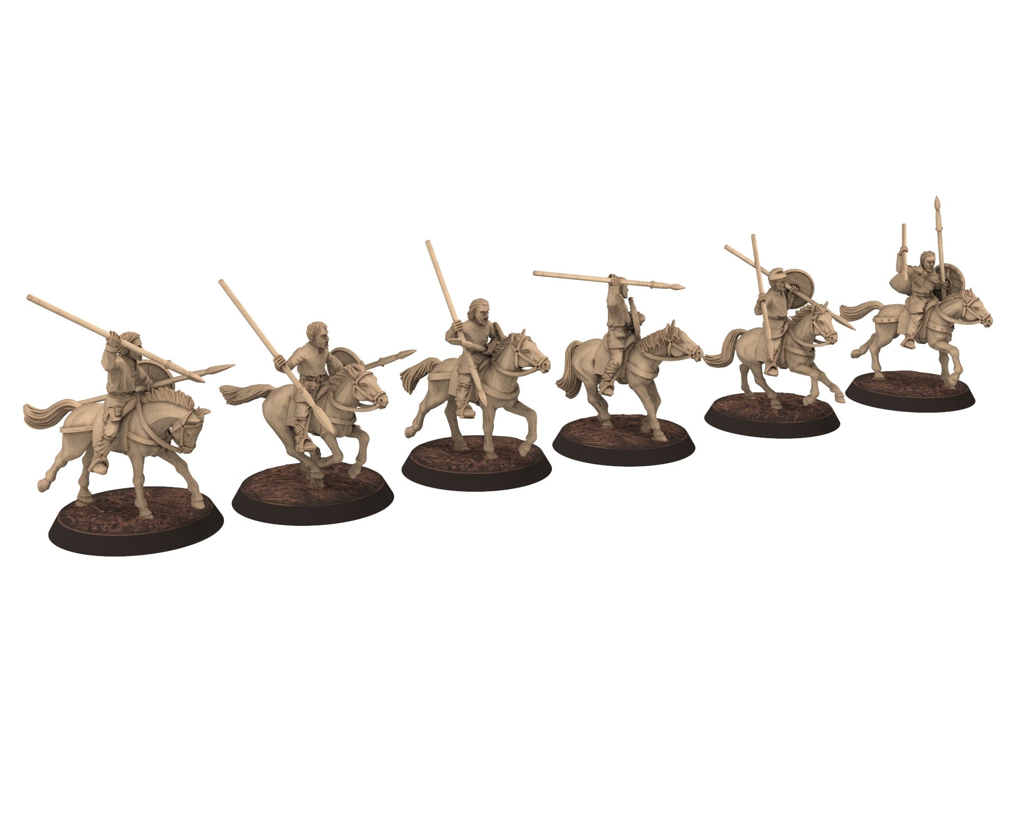 Dark Ages - Frankish Skirmishers on Foot Carolingian Frank Empire, Miniatures 28mm, Wargame Historical Saga... Medbury miniature