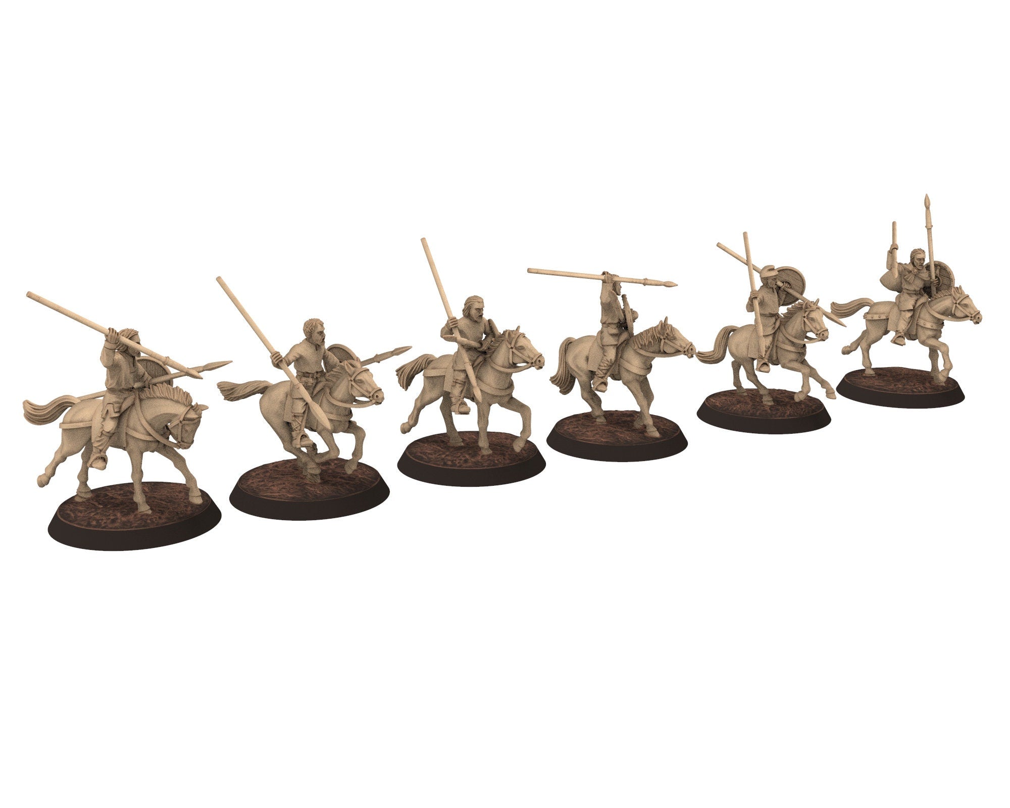 Dark Ages - Frankish Skirmishers on Foot Carolingian Frank Empire, Miniatures 28mm, Wargame Historical Saga... Medbury miniature