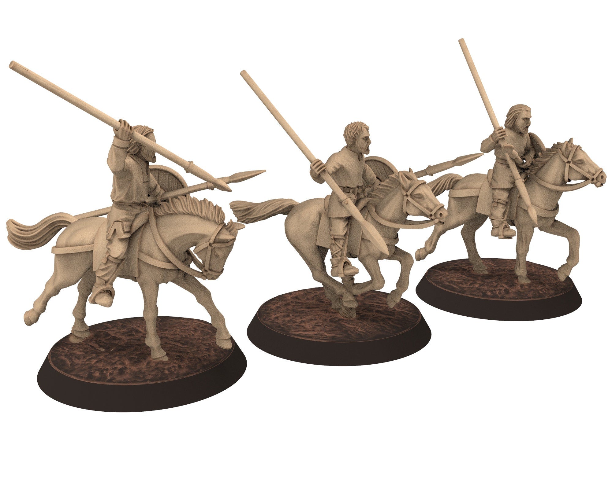 Dark Ages - Frankish Skirmishers on Foot Carolingian Frank Empire, Miniatures 28mm, Wargame Historical Saga... Medbury miniature