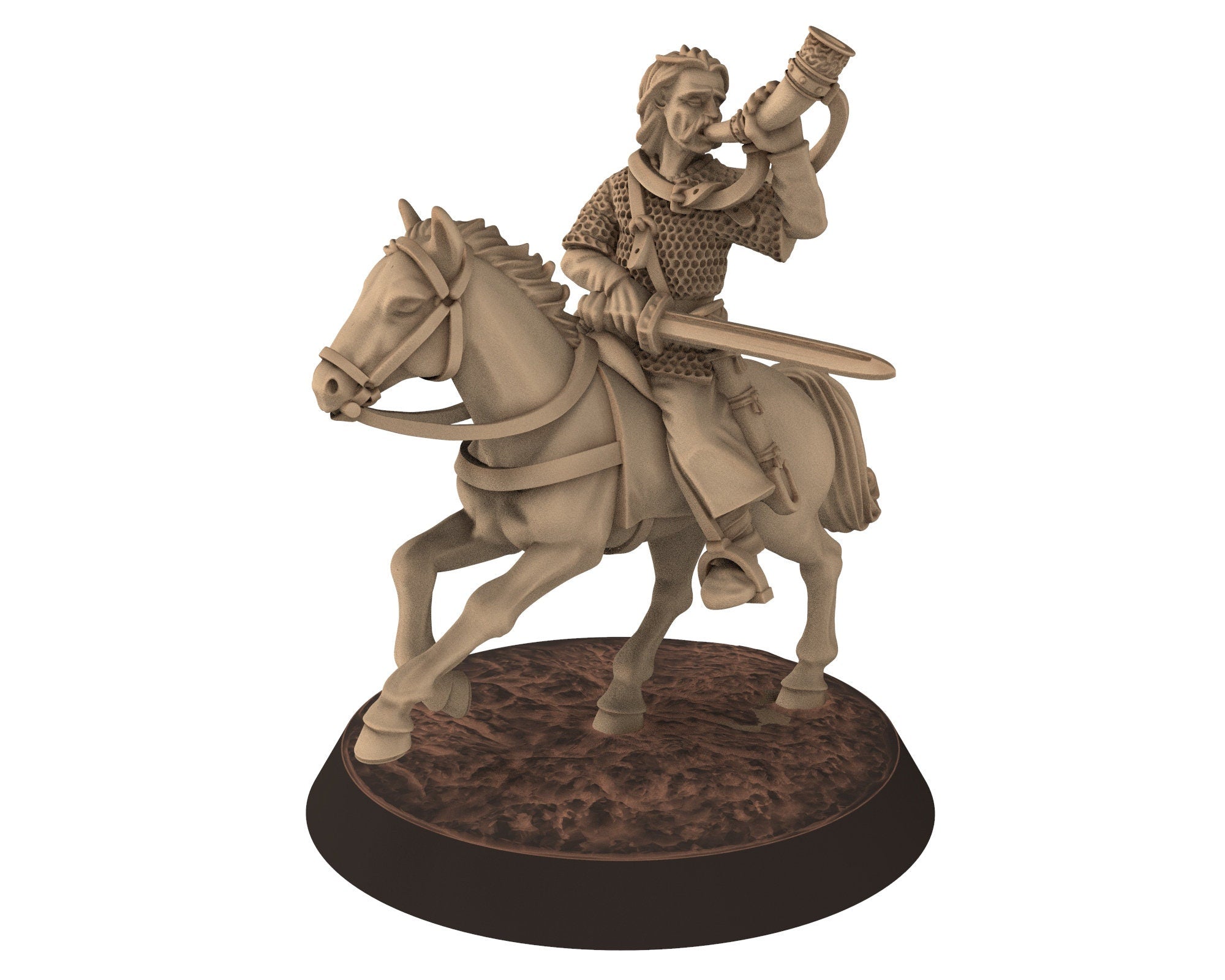Dark Ages - Roland on Foot Frankish Noble Warrior Carolingian Frank Empire, Miniatures 28mm, Wargame Historical Saga... Medbury miniature