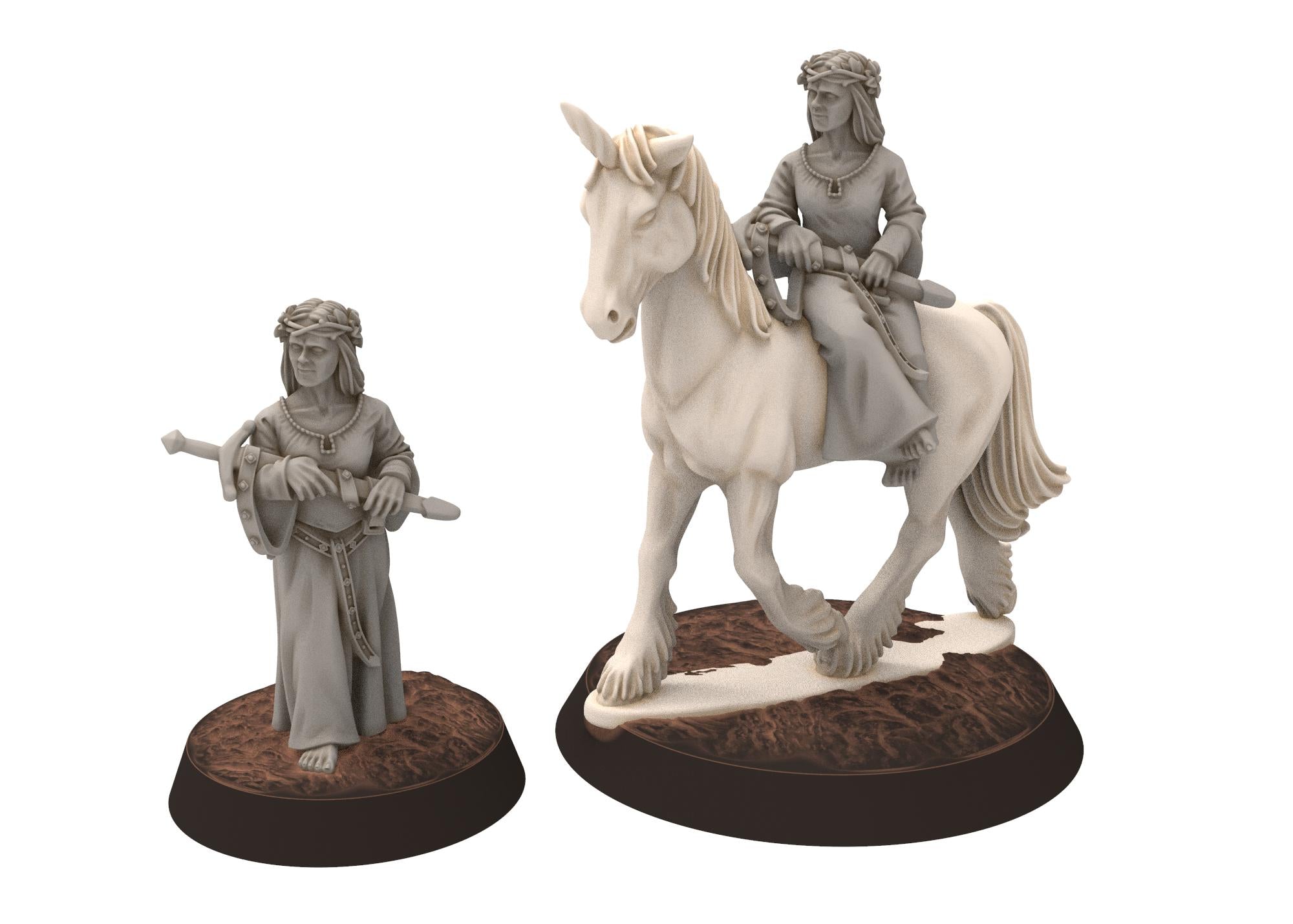 Mayar - Unicorn, Lady of the Lake in the old middle world miniatures for wargame D&D, Lotr...