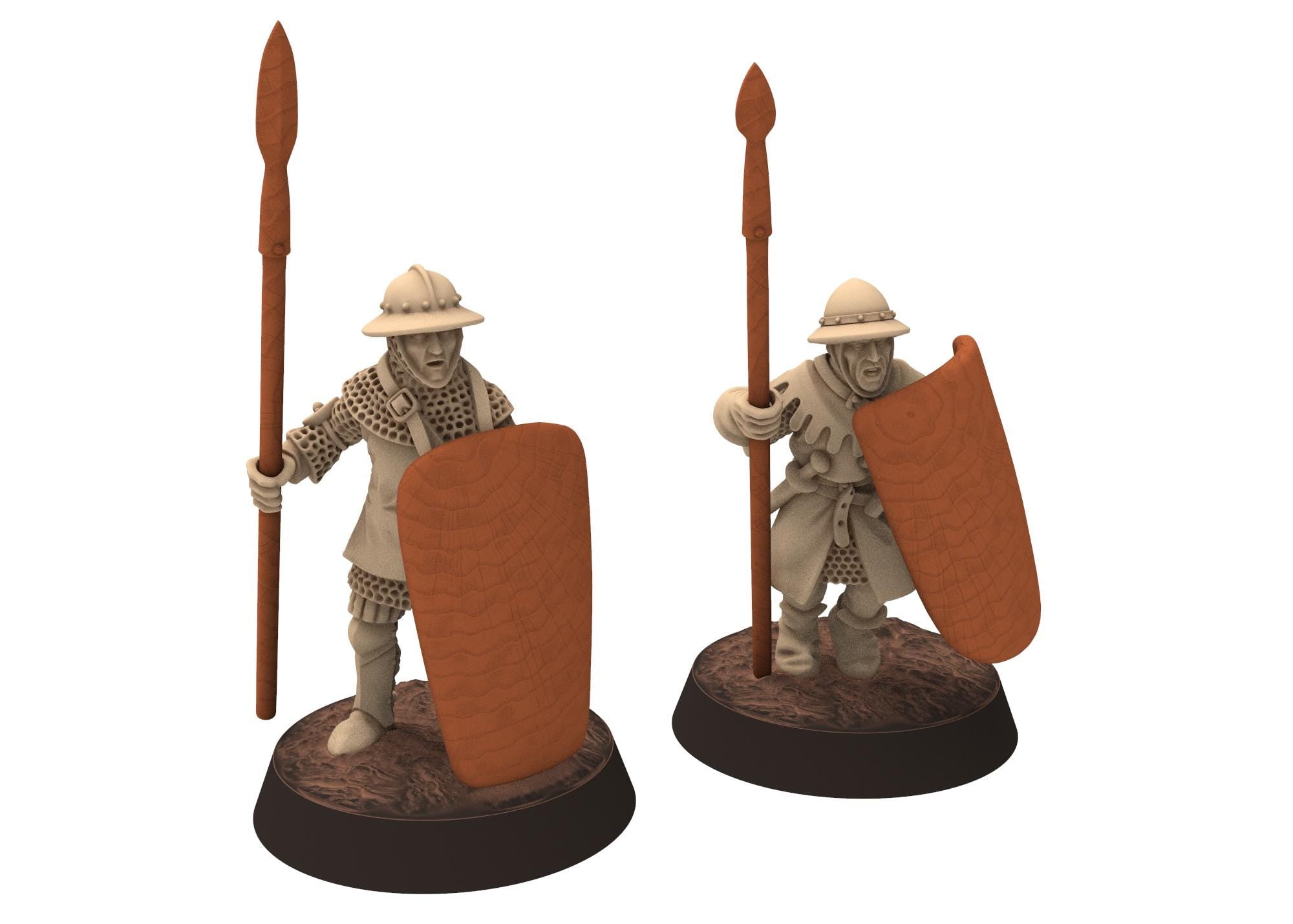 Medieval - Genowise Crossbowmen mercenary soldiers, Medieval soldiers 100 Years War, 28mm Historical Wargame, Saga... Medbury miniatures