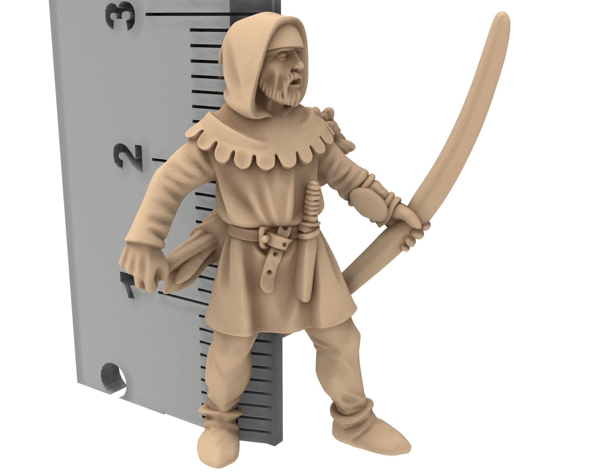 Medieval - France - French Men-at-arms, Spearmen, Medieval soldiers 100 Years War, 28mm Historical Wargame, Saga... Medbury miniatures