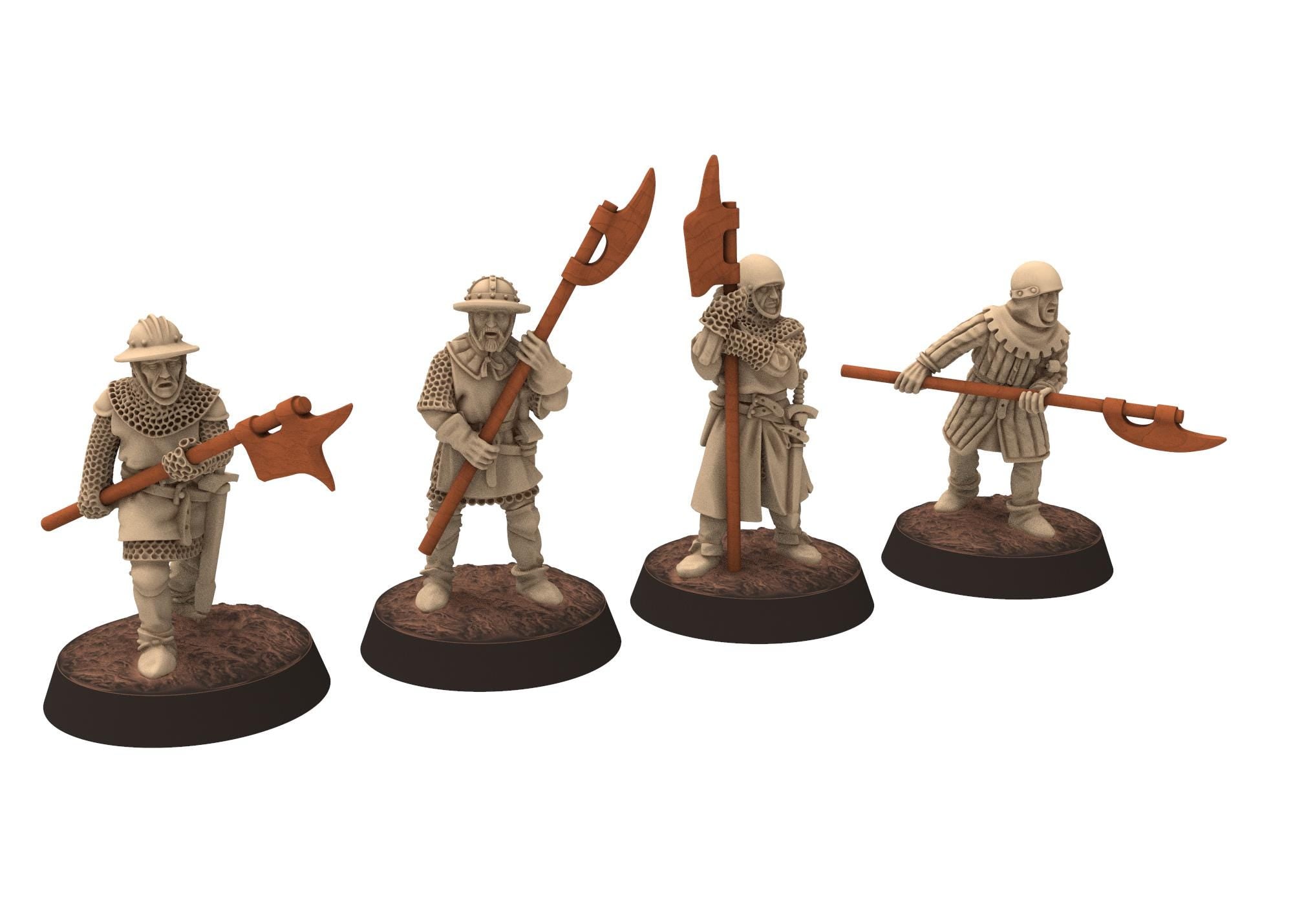 Medieval - England - Early 14th Century English Men At Arms Spearmen, 100 Years War, 28mm Historical Wargame, Saga... Medbury miniatures