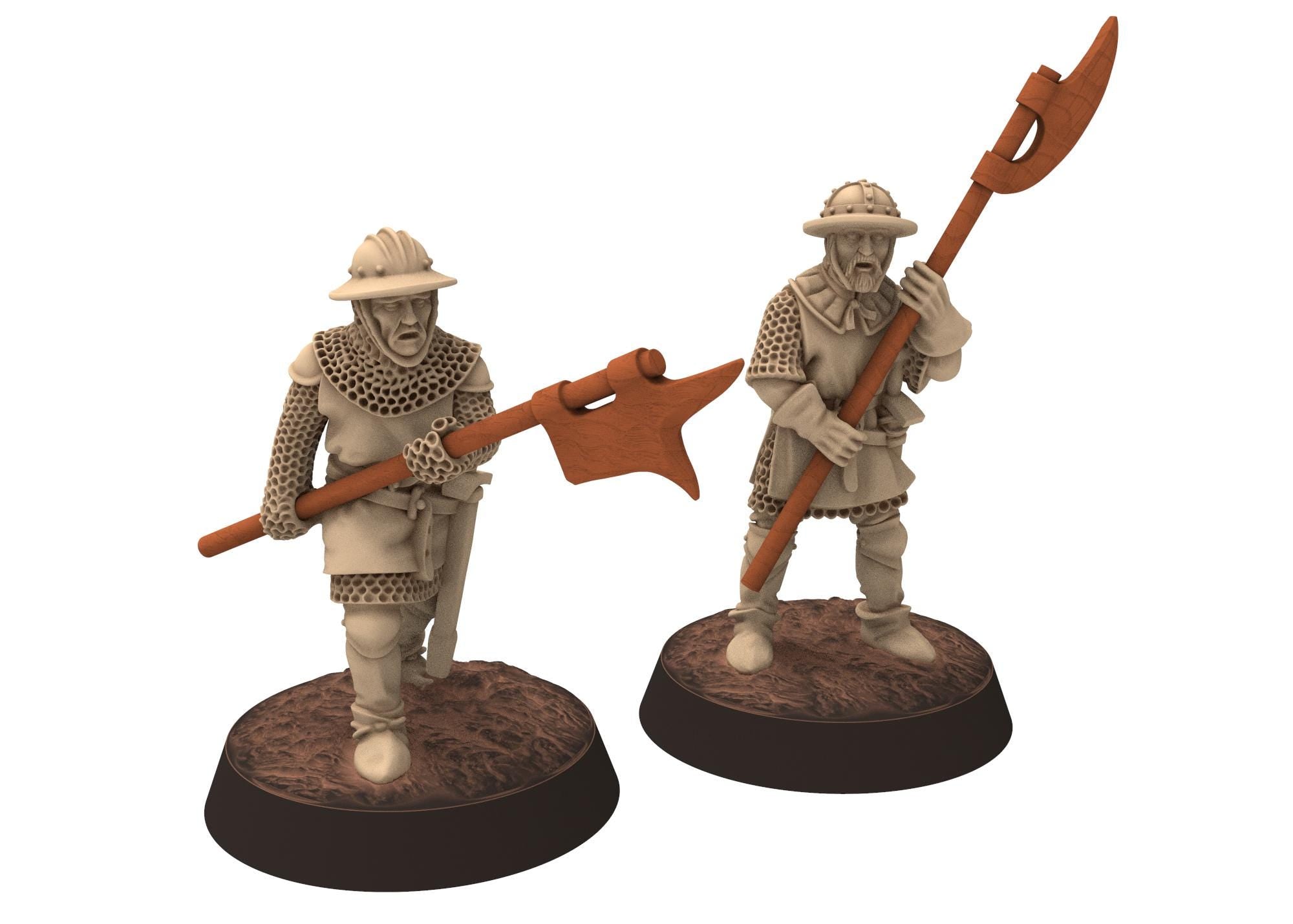 Medieval - England - Early 14th Century English Men At Arms Spearmen, 100 Years War, 28mm Historical Wargame, Saga... Medbury miniatures