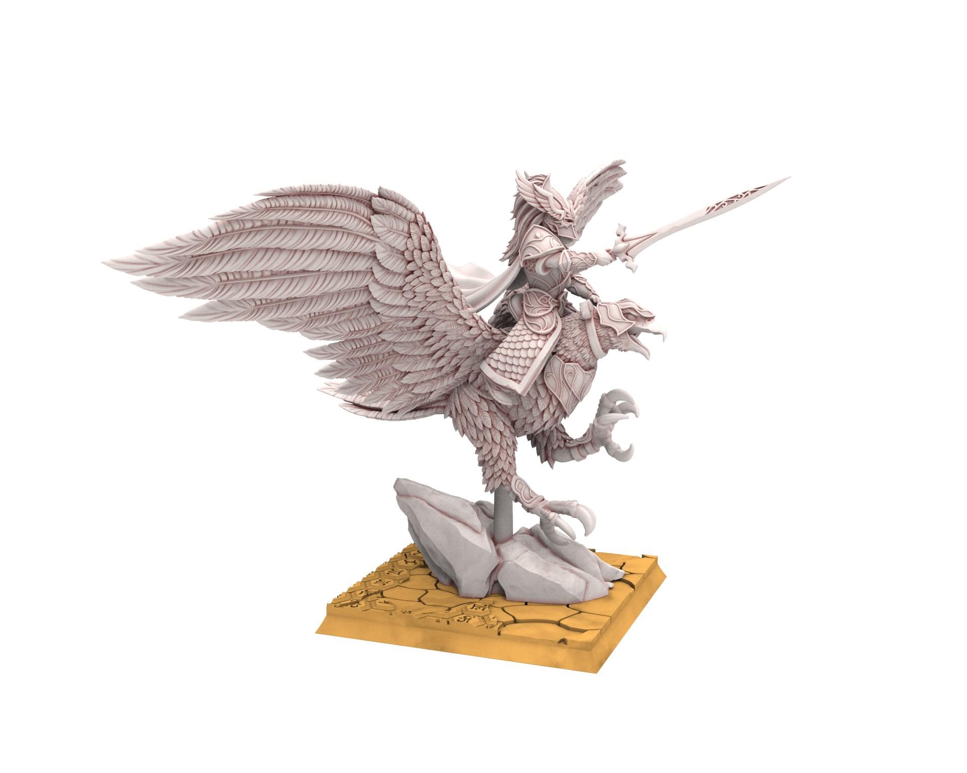 Hight Elves - Silvermoor - Glorinder on King Eagle, Fantasy elves, usable for 9th Age, Fantasy Battle, Oldhammer, King of war