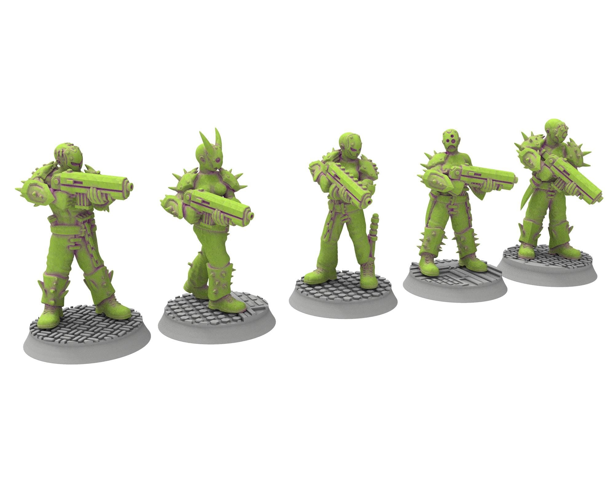 Harbingers of darkness - 32mm Cultists of Chaos god - Full infantry unit - OPR Tabletop wargame Resin 3D printed proxy, Edge Miniatures