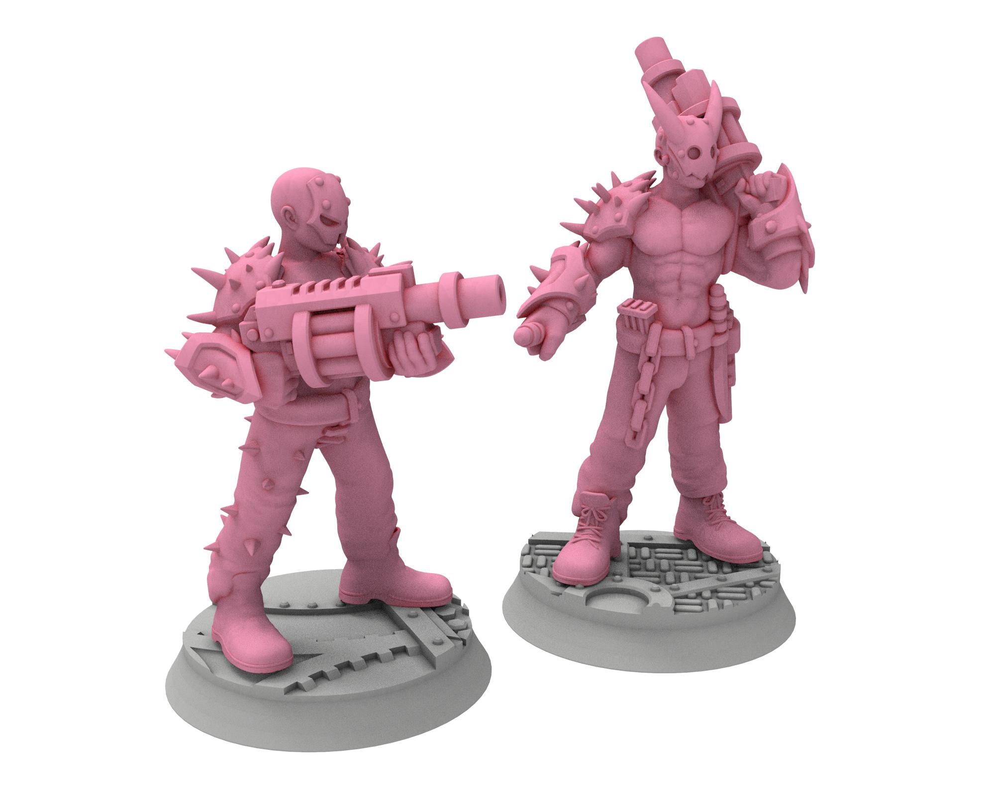 Daemons of lust - 32mm Sadistic Cultists of Chaos god - Support Canon auto - OPR Tabletop wargame Resin 3D printed proxy, Edge Miniatures