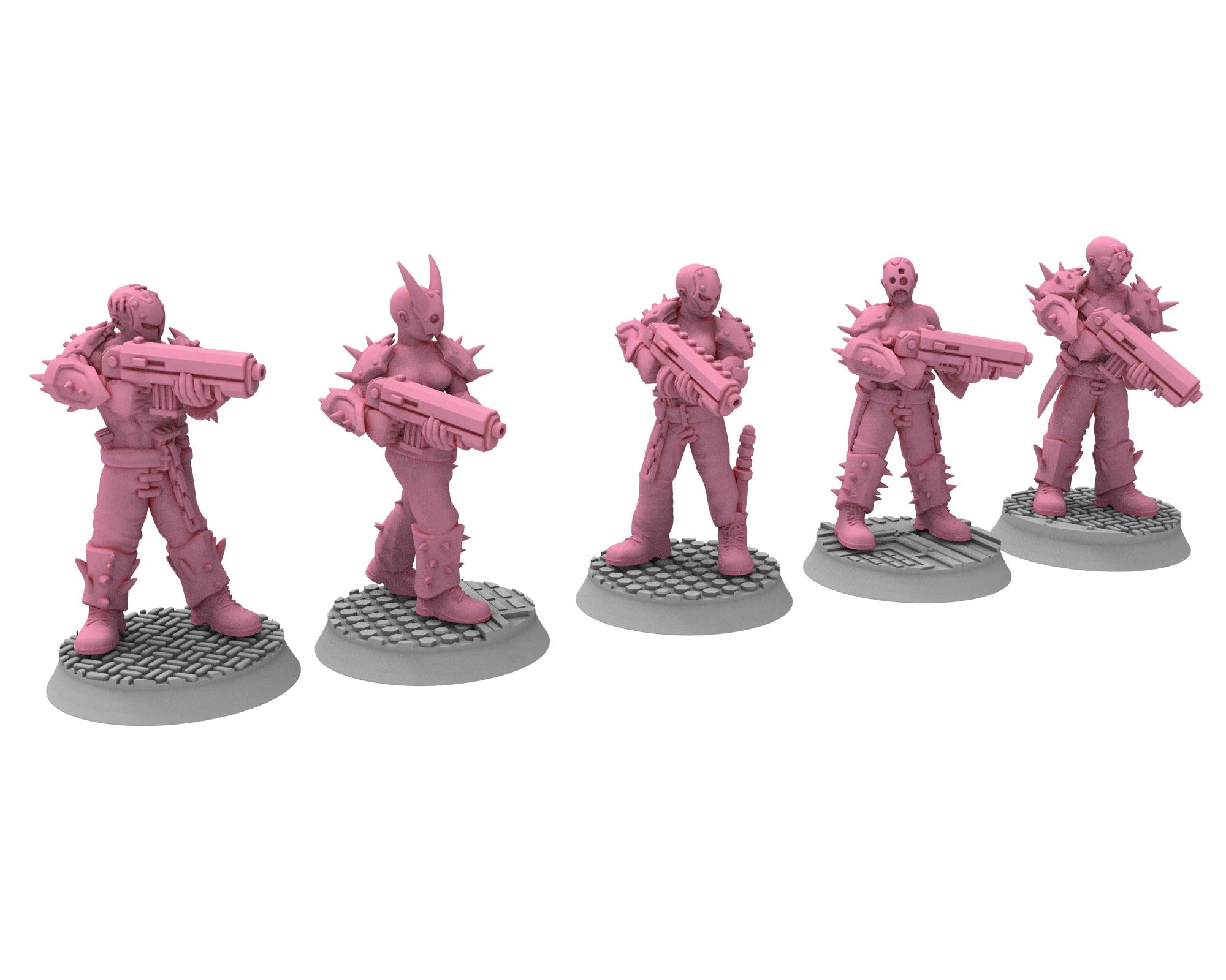 Daemons of lust - 32mm Sadistic Cultists of Chaos god - Full infantry unit - OPR Tabletop wargame Resin 3D printed proxy, Edge Miniatures