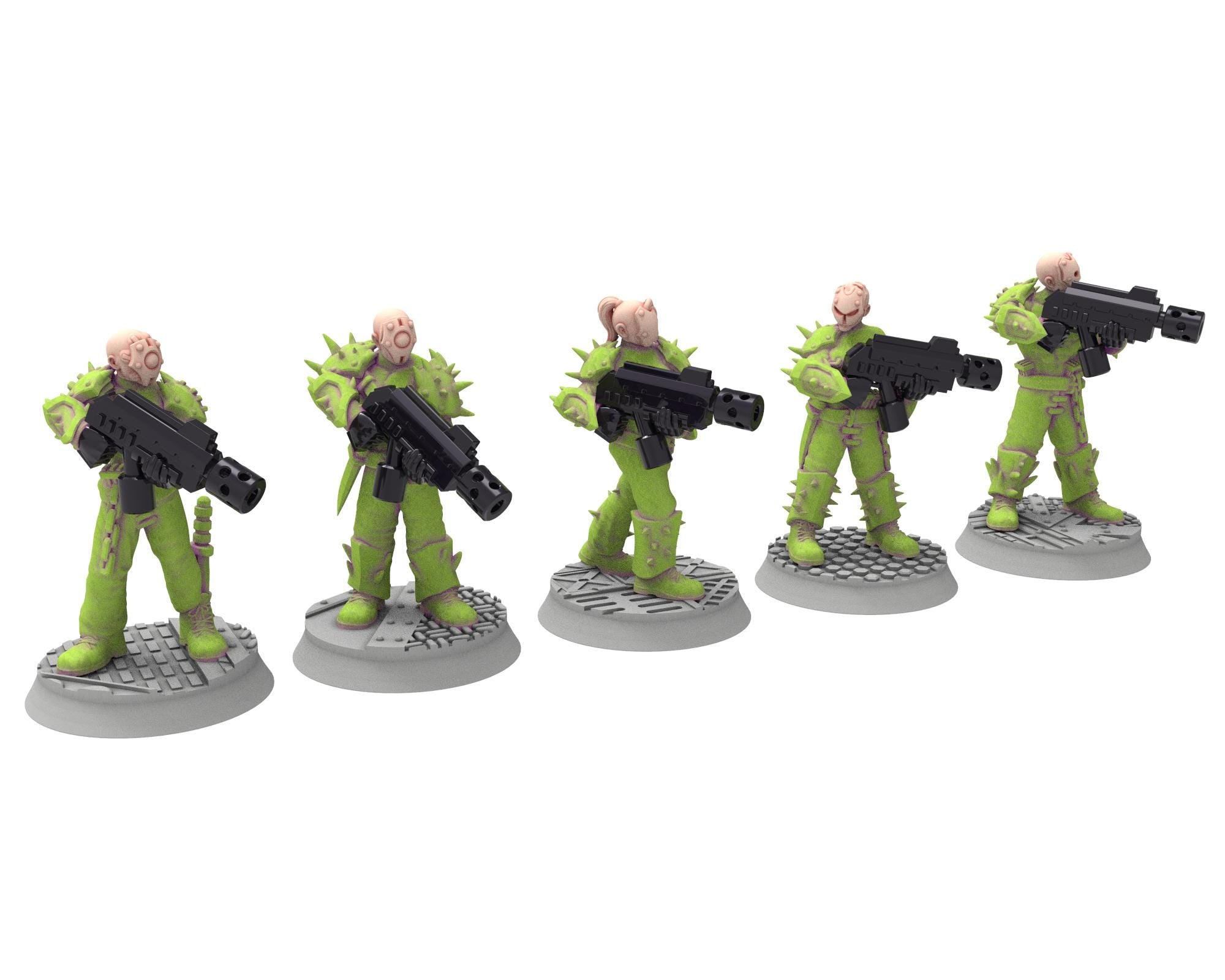 Harbingers of darkness - 28mm Cultists of Chaos god - Full infantry unit - OPR Tabletop wargame Resin 3D printed proxy, Edge Miniatures