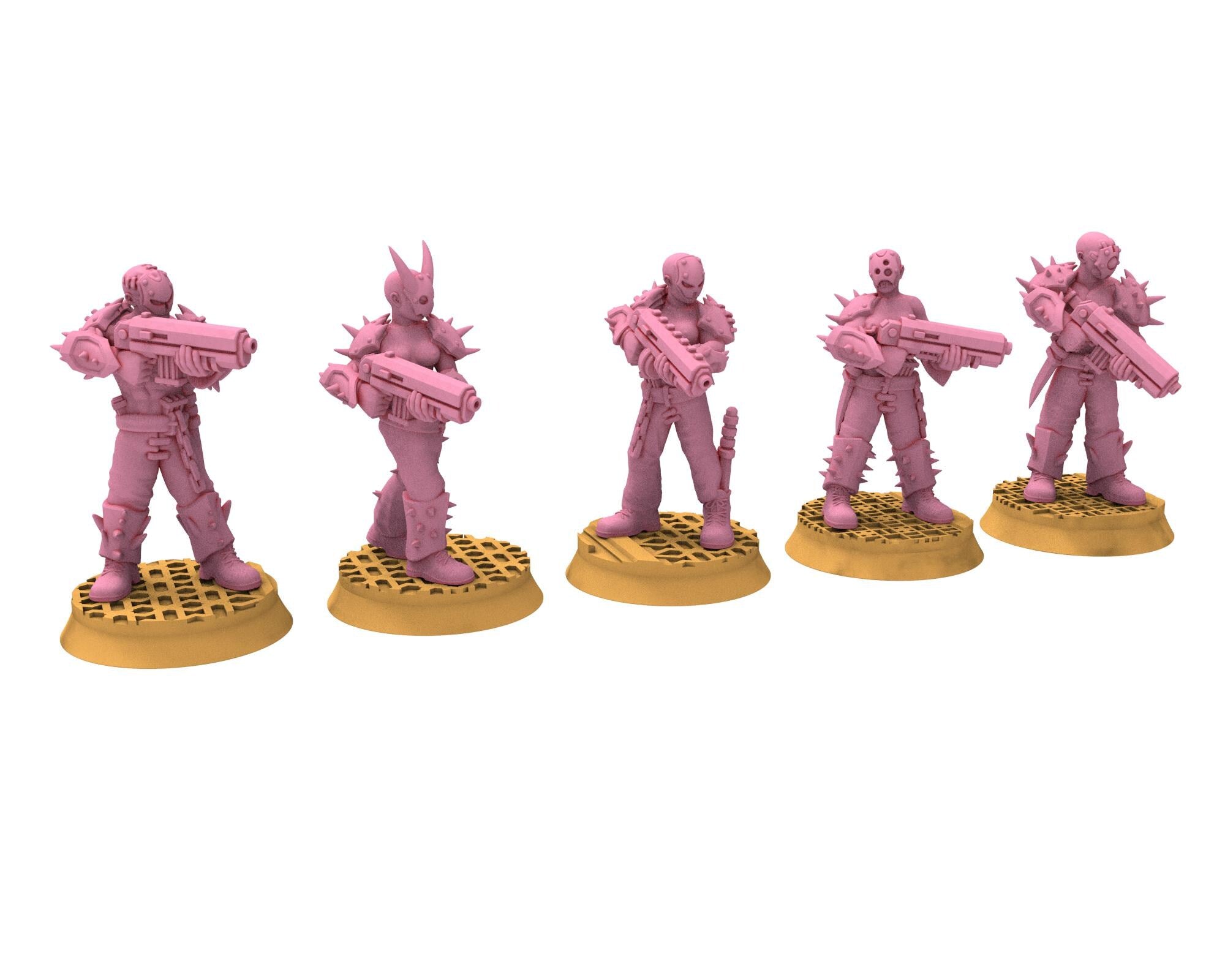 Daemons of lust - 28mm Sadistic Cultists of Chaos god - Full infantry unit - OPR Tabletop wargame Resin 3D printed proxy, Edge Miniatures