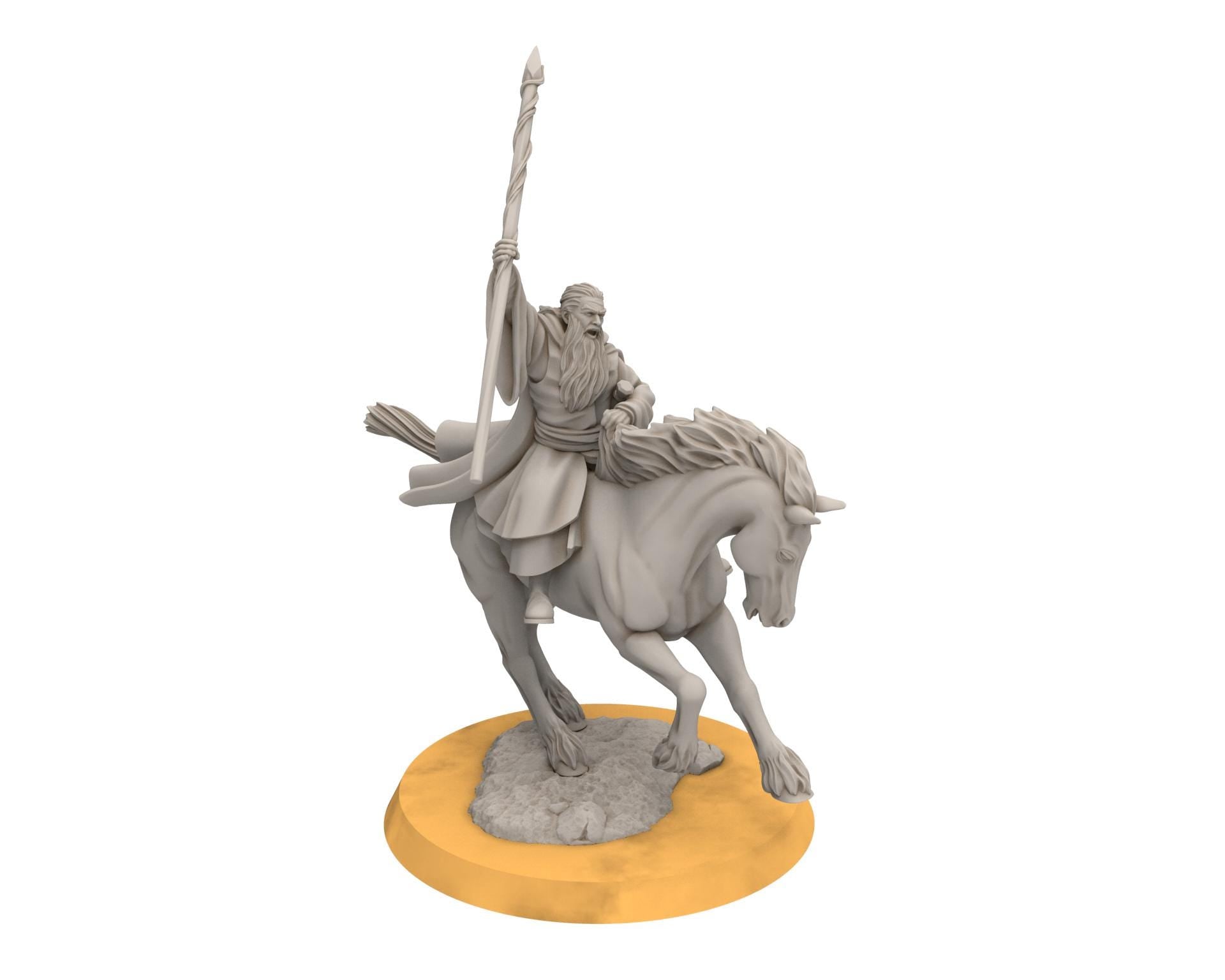 Mayar - Gaënale the Mage Withe Light, Davale, miniatures for wargame D&D, Lotr...