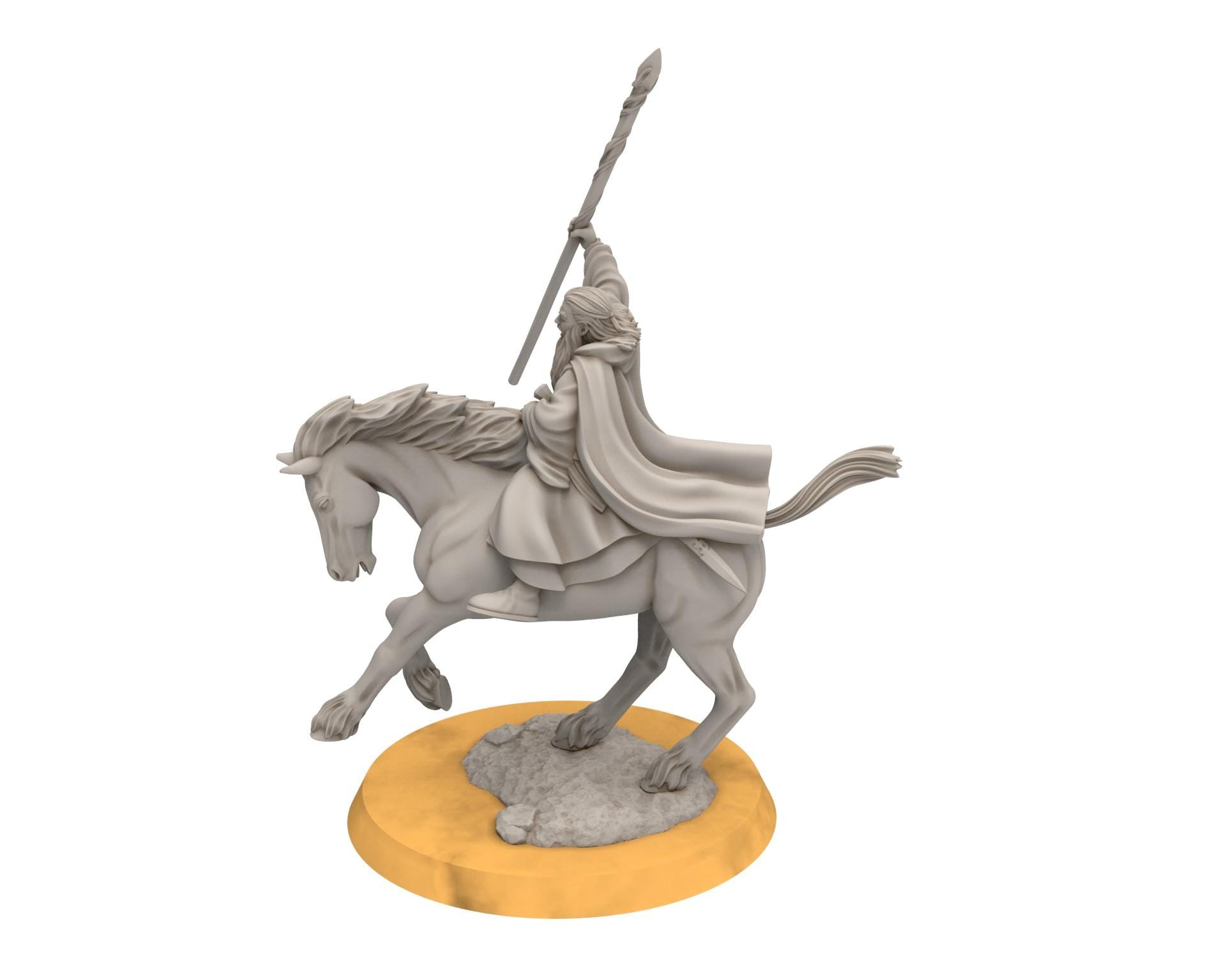 Mayar - Gaënale the Mage Withe Light, Davale, miniatures for wargame D&D, Lotr...