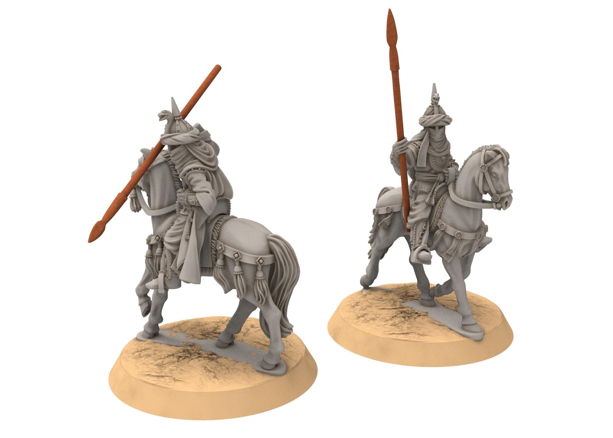 Harad - Southron Palace Guards with Cimeter, Berber nomads, Harad Bedouin Arabs Sarazins Medbury miniatures for wargame DnD, Lotr...
