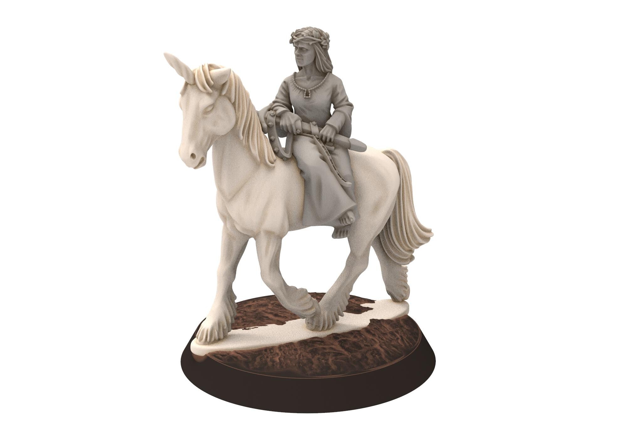 Mayar - Unicorn, Lady of the Lake in the old middle world miniatures for wargame D&D, Lotr...