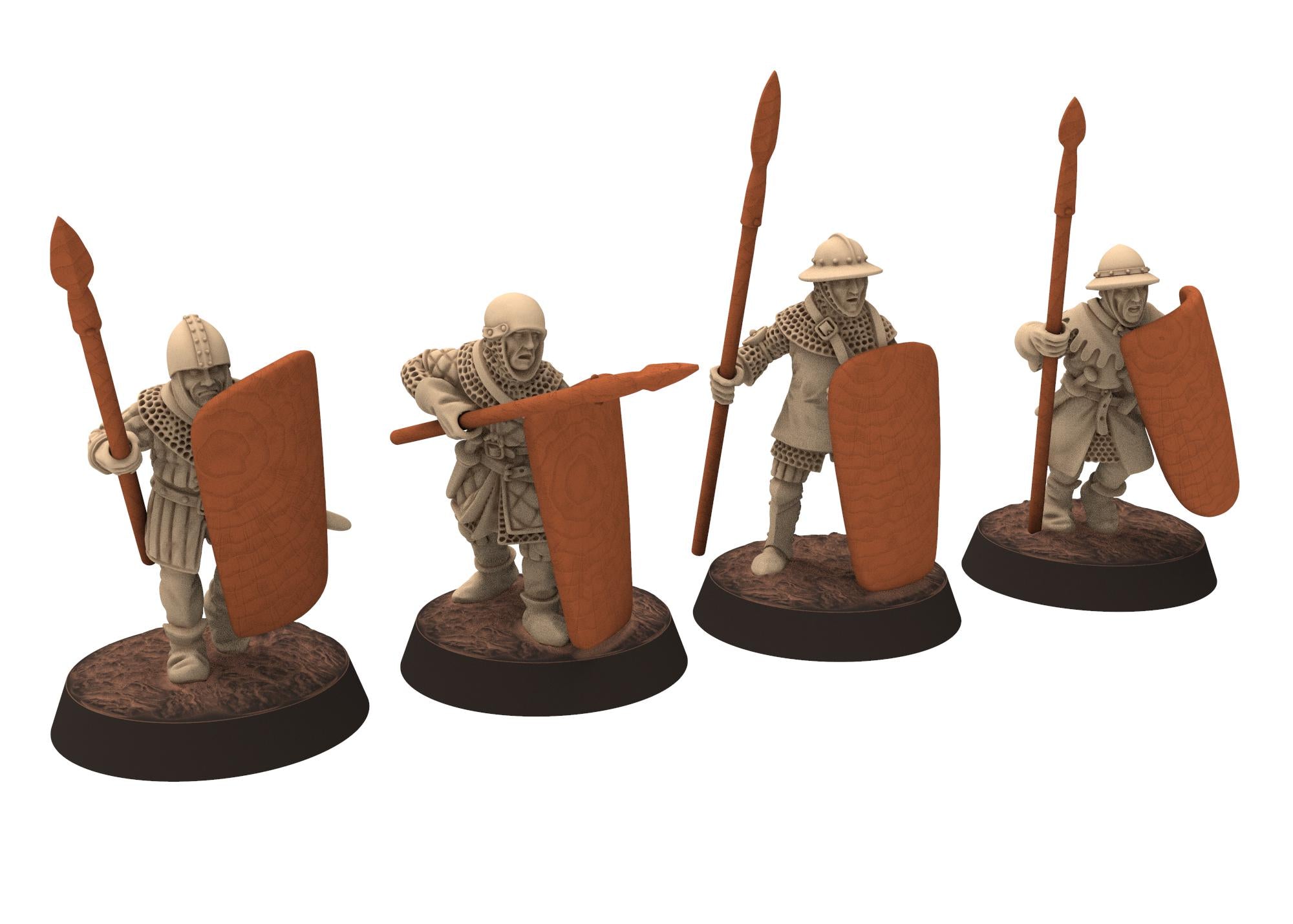 Medieval - Genowise Crossbowmen mercenary soldiers, Medieval soldiers 100 Years War, 28mm Historical Wargame, Saga... Medbury miniatures