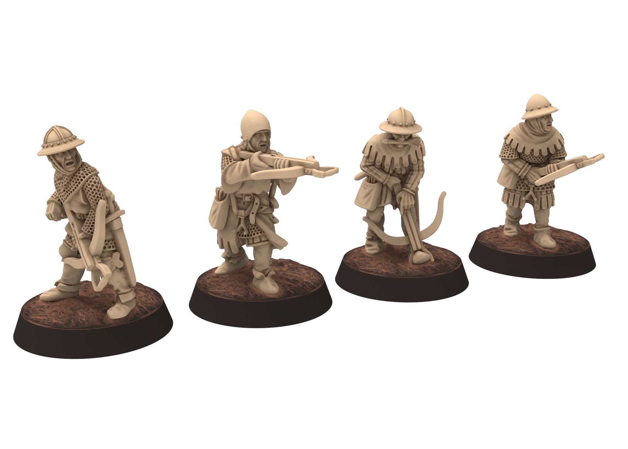 Medieval - France - French Men-at-arms, Spearmen, Medieval soldiers 100 Years War, 28mm Historical Wargame, Saga... Medbury miniatures