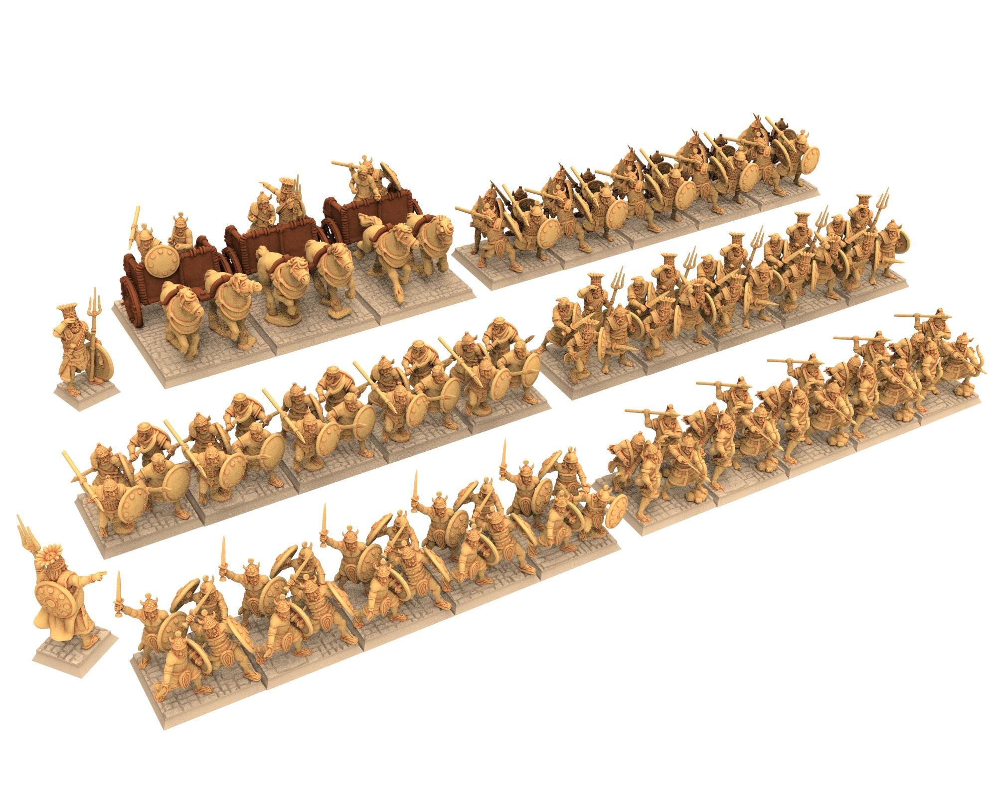 Biblical times - Sea people - Army Starter Bundle - 28mm/15mm - Historical Wargame, Hail Caesar, DBA, DBM, Saga... RedCopper