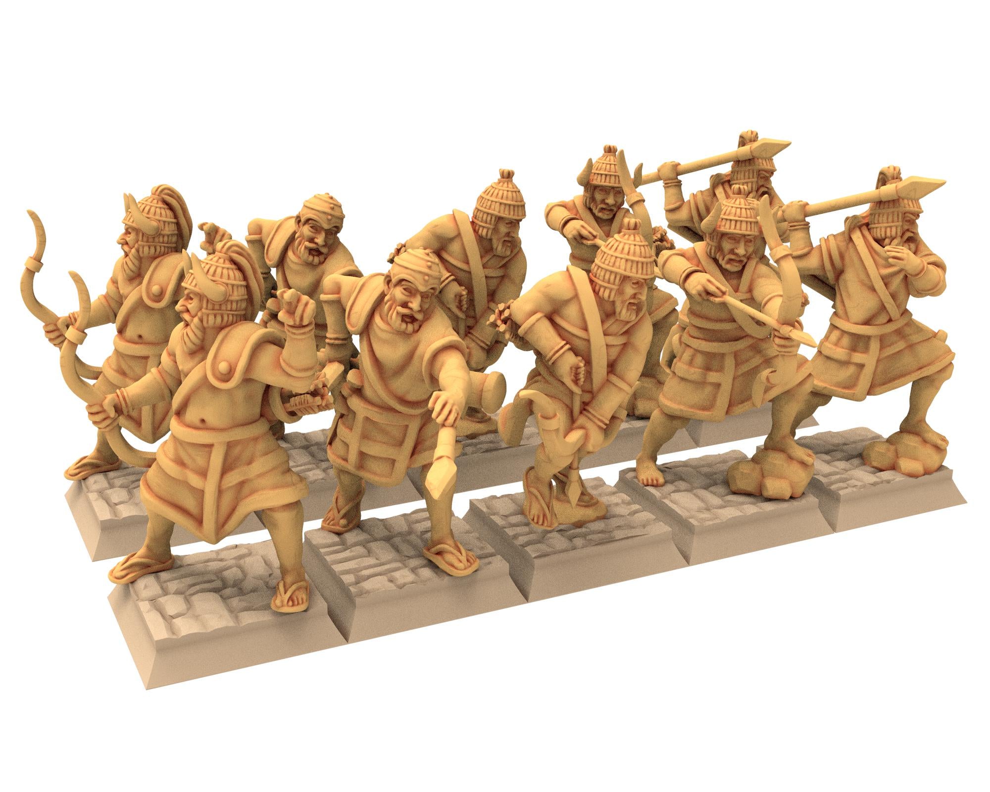 Biblical times - Sea people - Skirmishers - 28mm/15mm - Historical Wargame, Hail Caesar, DBA, DBM, Saga... RedCopper