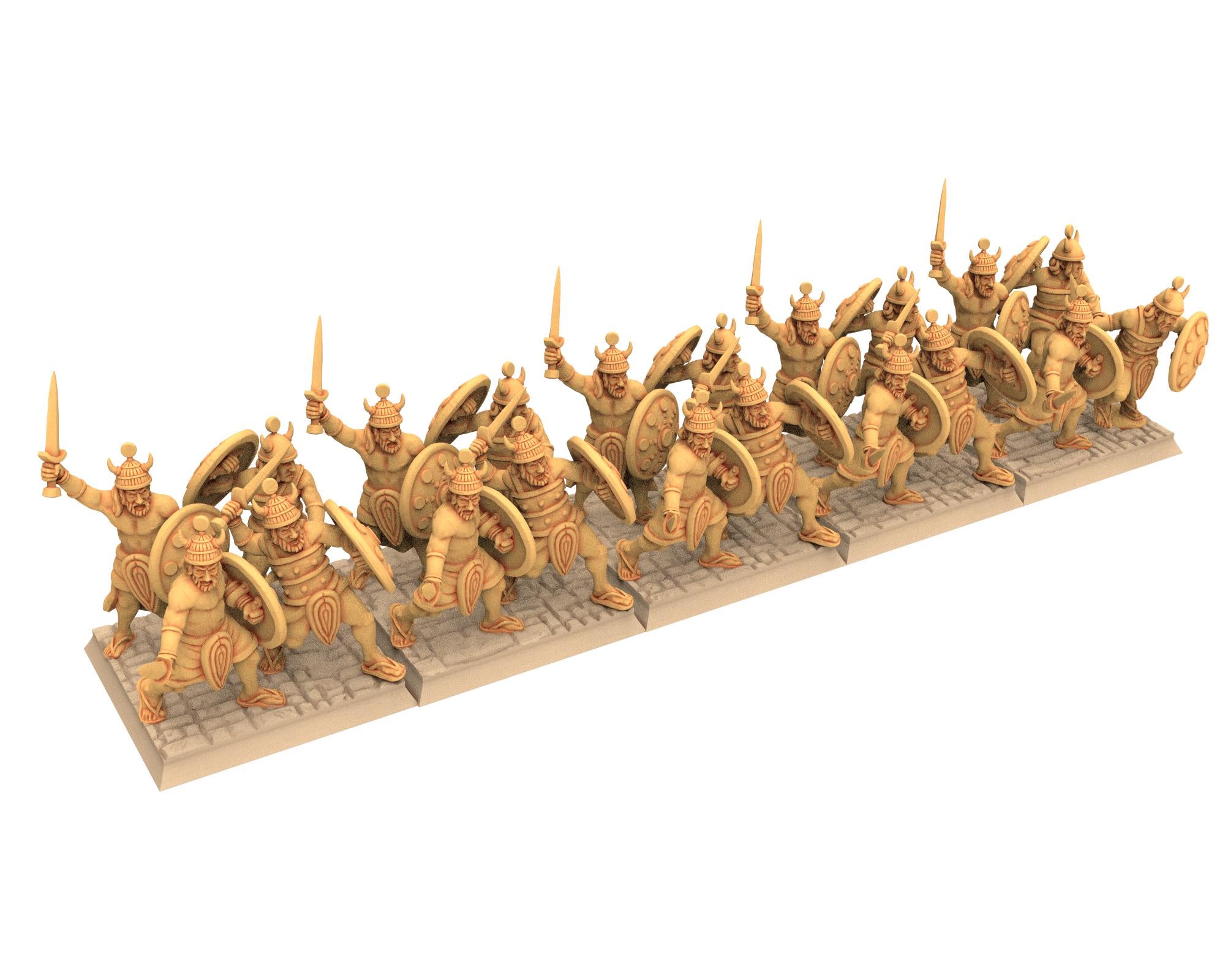 Biblical times - Sea people - Warband - 28mm/15mm - Historical Wargame, Hail Caesar, DBA, DBM, Saga... RedCopper