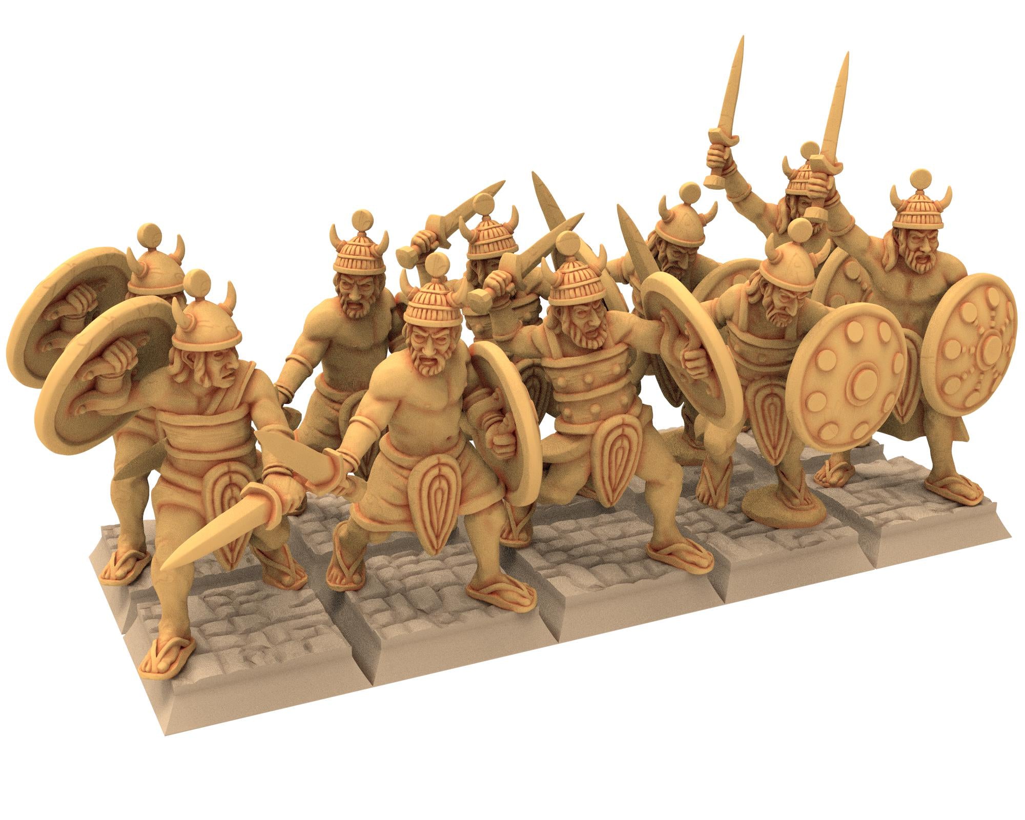 Biblical times - Sea people - Warband - 28mm/15mm - Historical Wargame, Hail Caesar, DBA, DBM, Saga... RedCopper