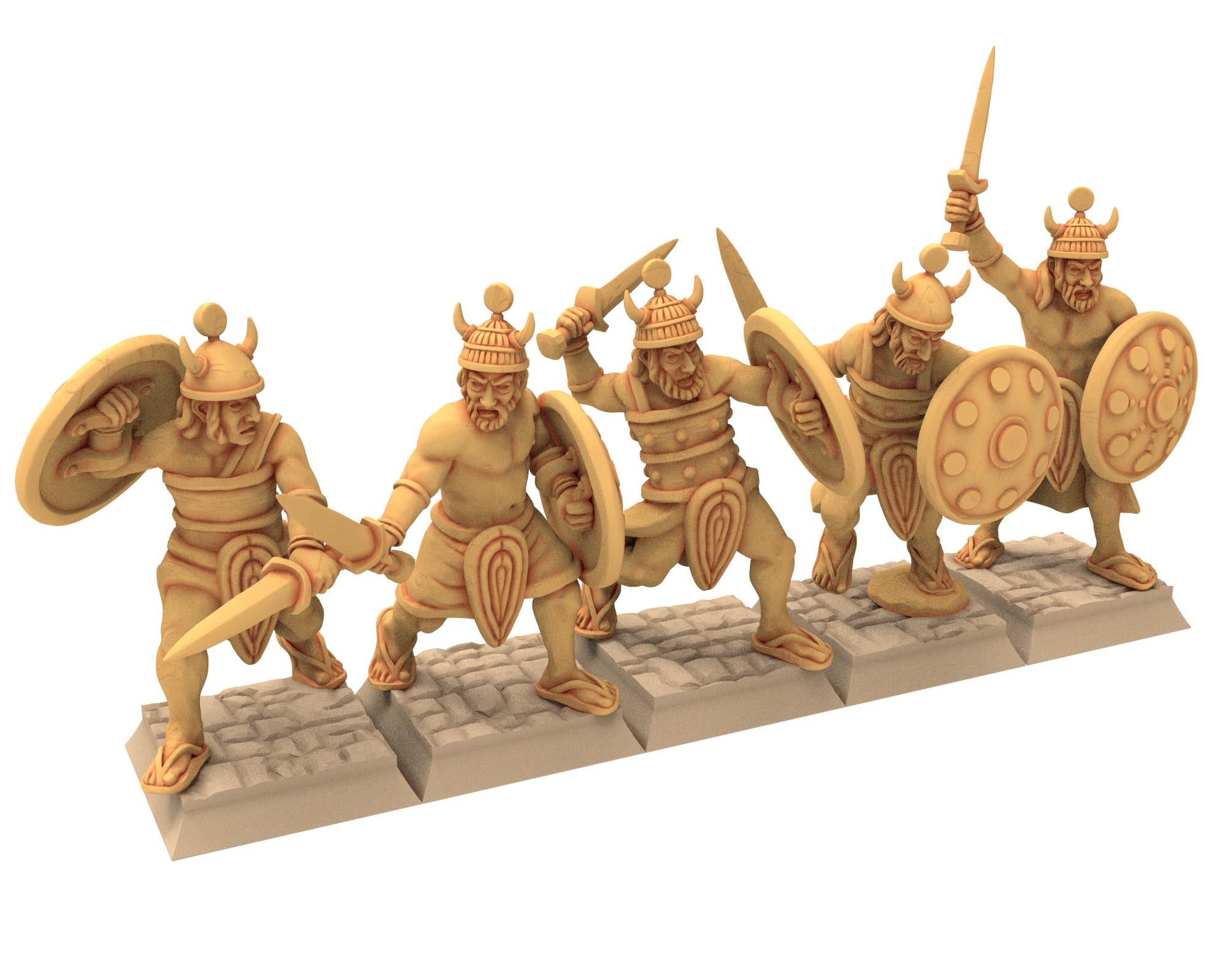 Biblical times - Sea people - Warband - 28mm/15mm - Historical Wargame, Hail Caesar, DBA, DBM, Saga... RedCopper