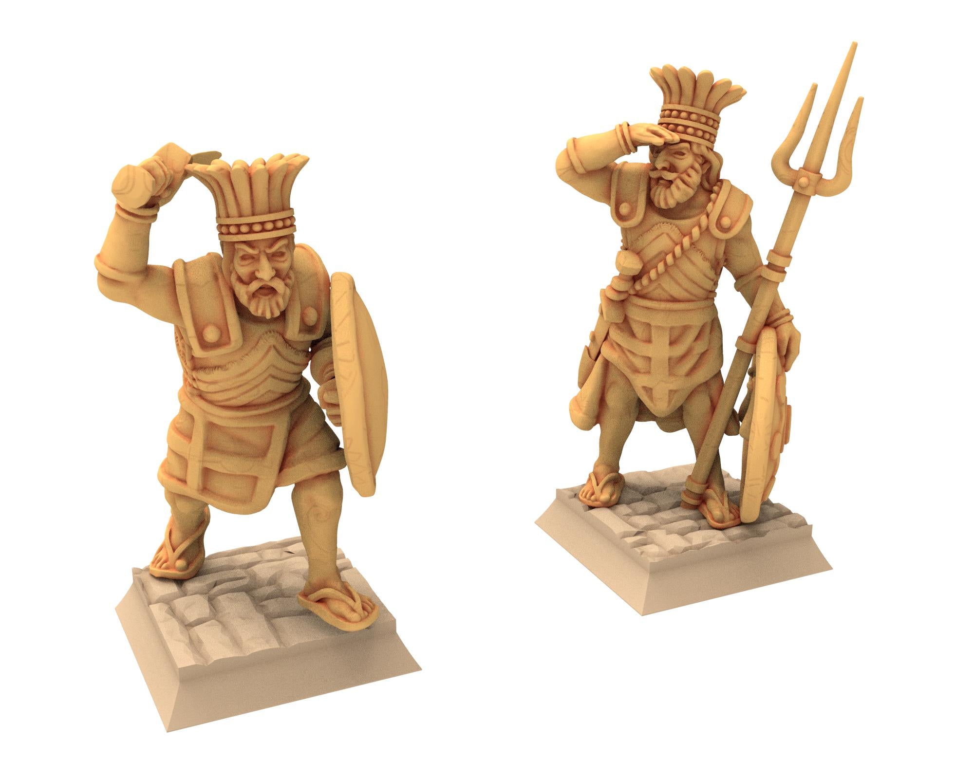 Biblical times - Sea people - Warriors - 28mm/15mm - Historical Wargame, Hail Caesar, DBA, DBM, Saga... RedCopper