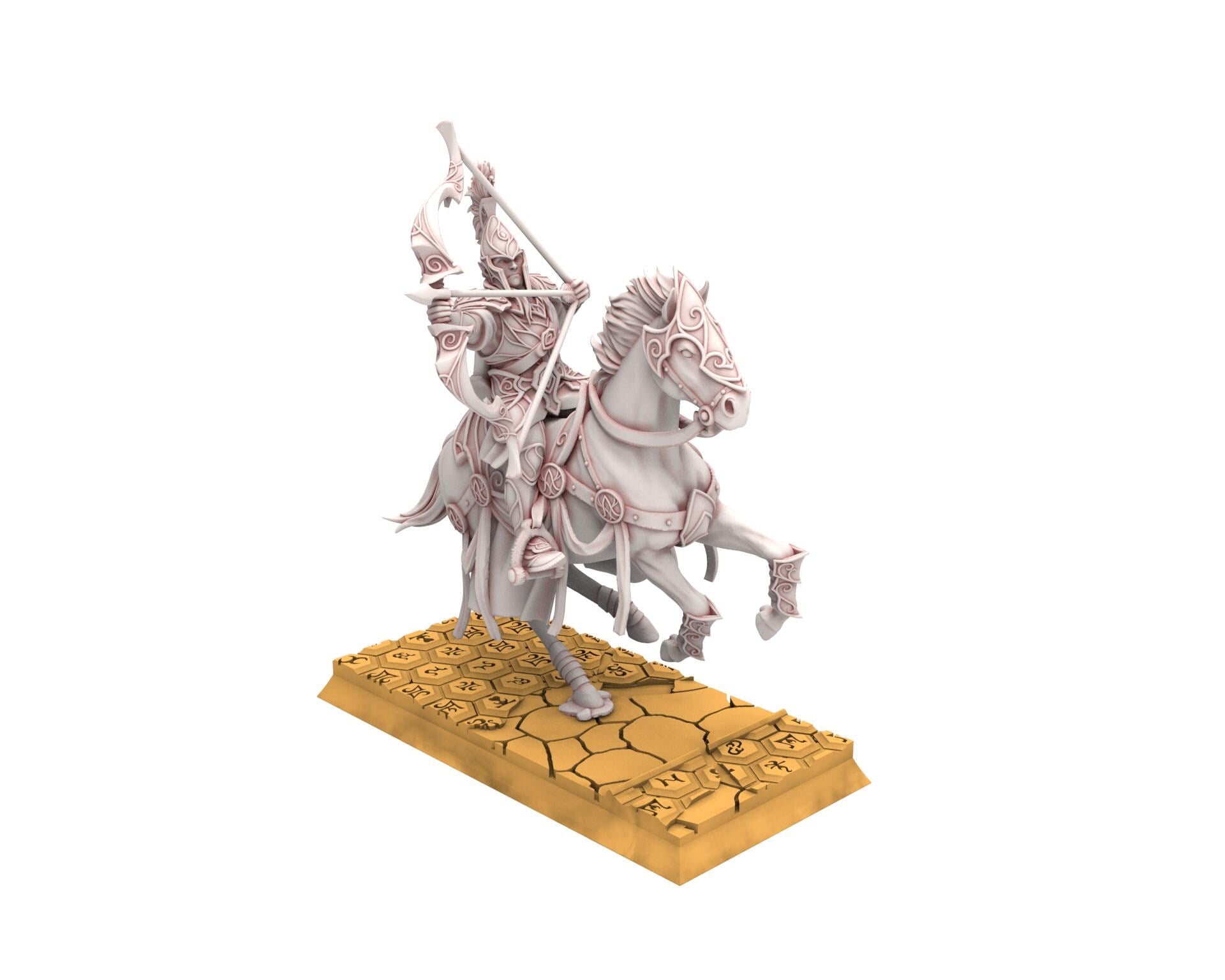 Hight Elves - Silvermoor - x5 Archers Cavalry, Fantasy elves, usable for 9th Age, Fantasy Battle, Oldhammer, King of war, D&D